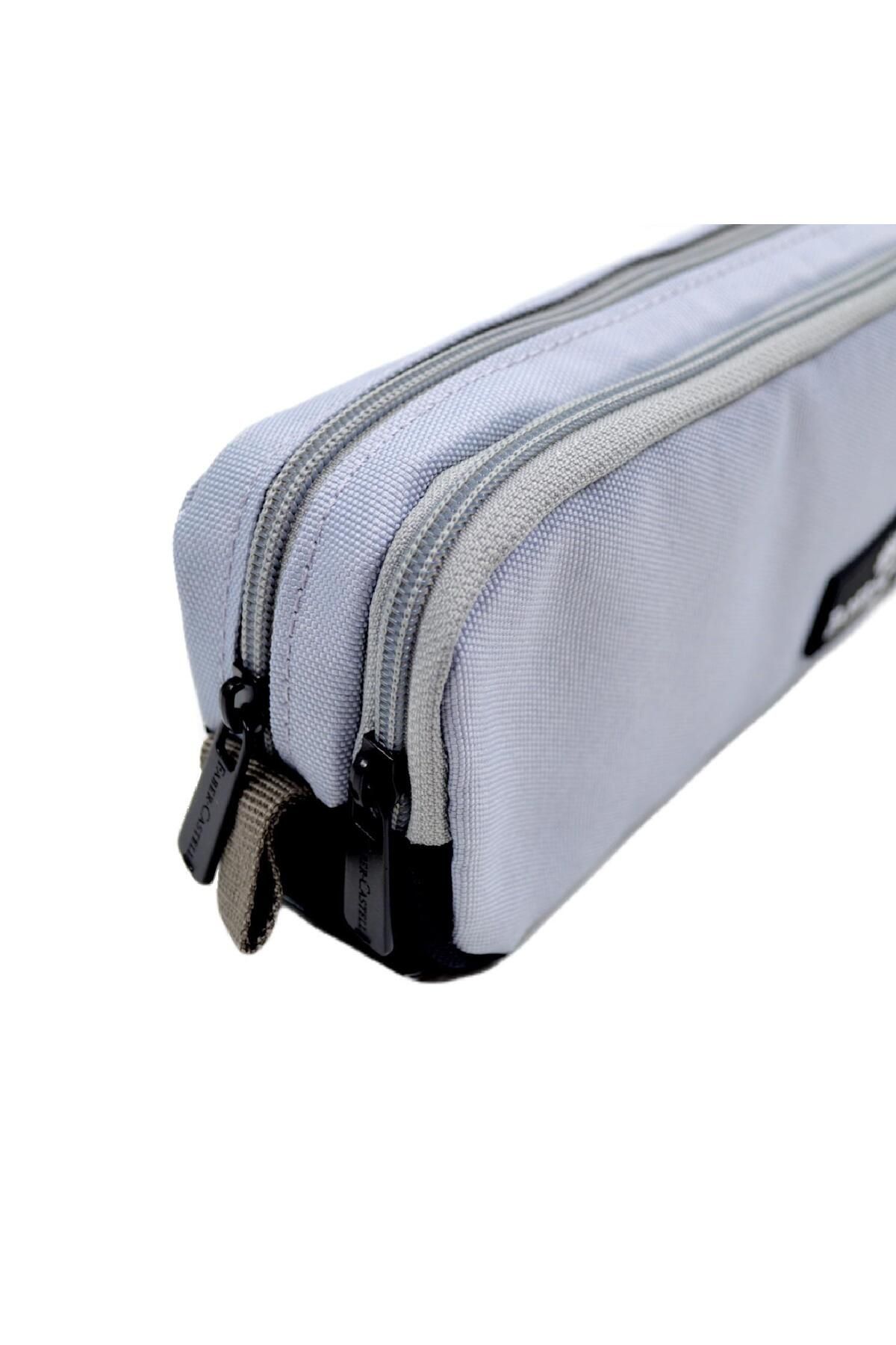 Faber Castell Pencil Case Gray Textile