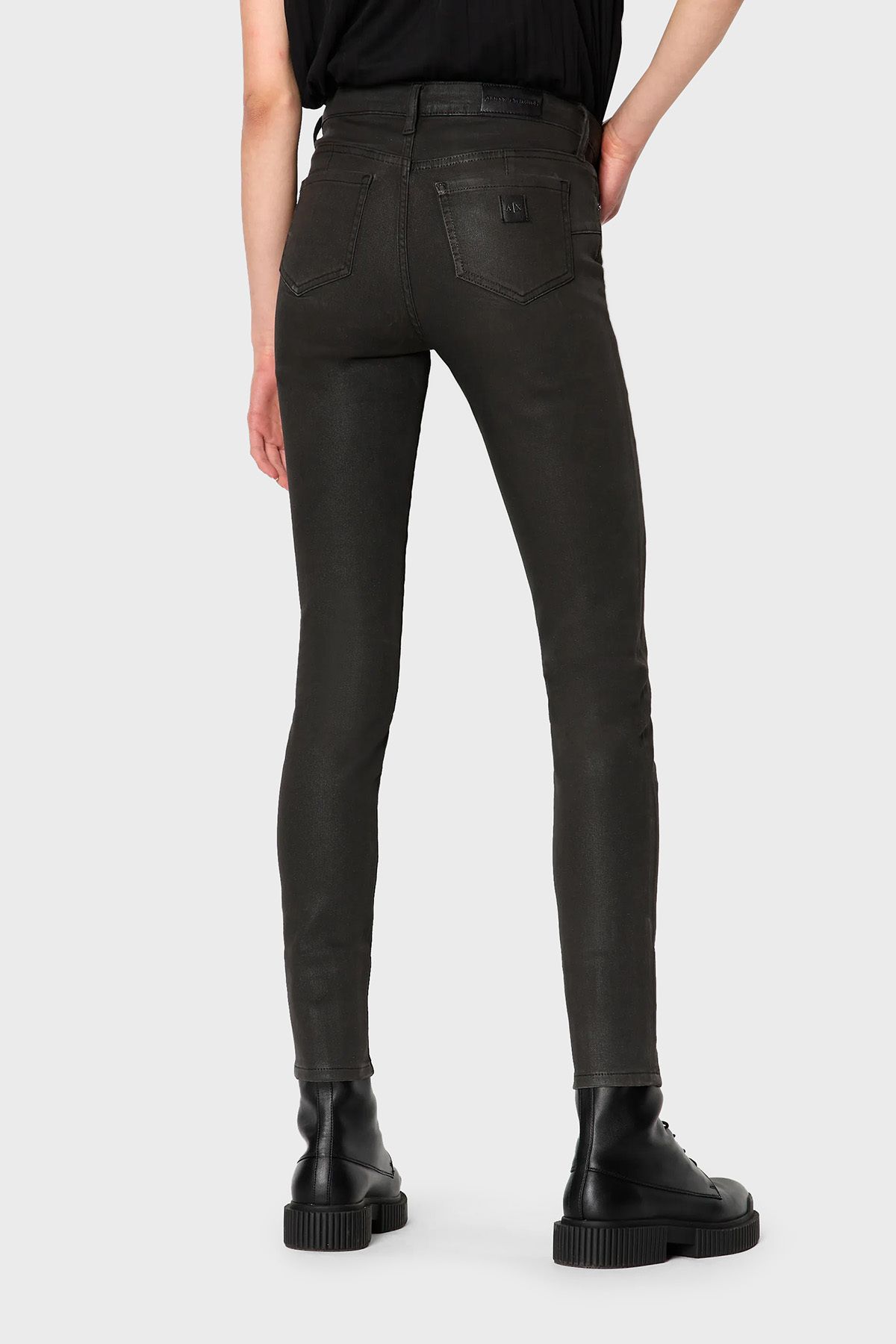 Armani Exchange J69 Cotton High Waist Super Skinny Fit Slim Leg