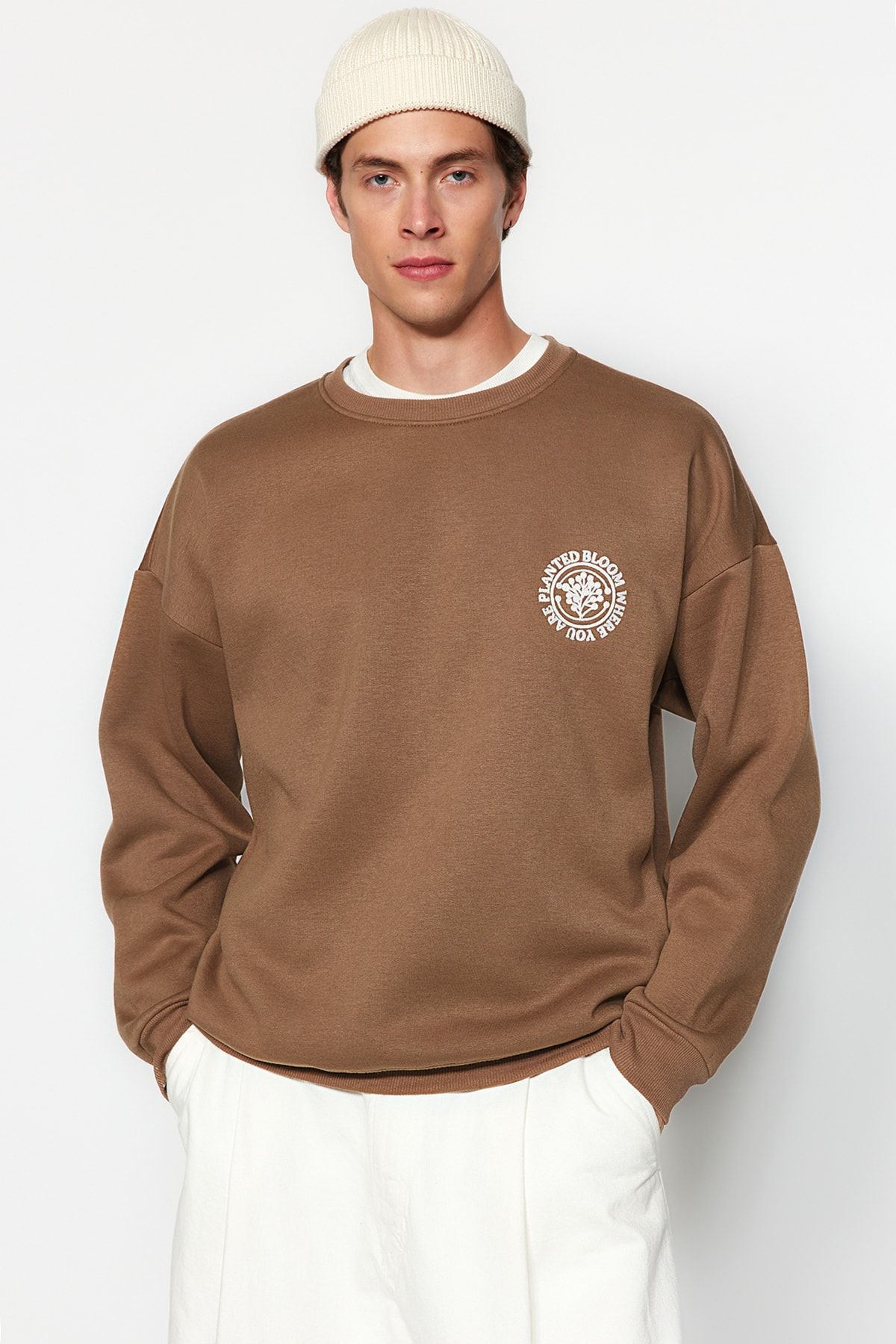 Dark online brown sweatshirt