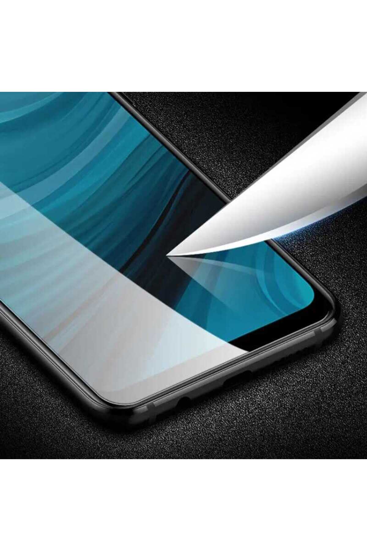 Huawei P40 Lite Davin 5D Cam Ekran Koruyucu Siyah 5