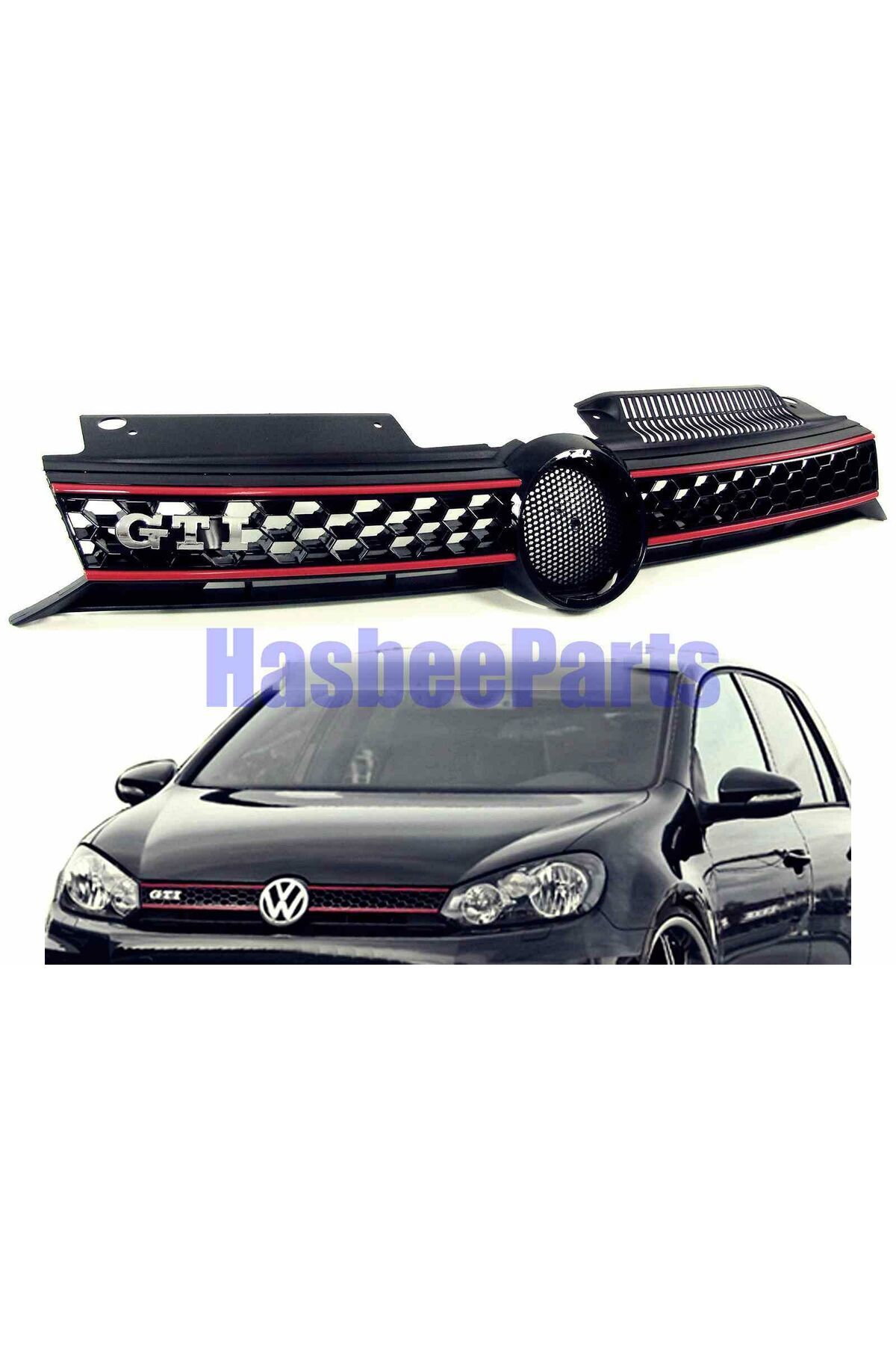 HASBEE Vw Golf 6 Gti ön panjur ızgara 2009-2013 Arası Uyumlu