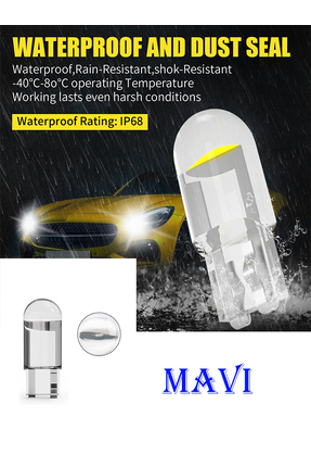 MeyZone Yeni Nesil T10 Led Dipsiz W5w Mavi Park Tavan Plaka Ampülü