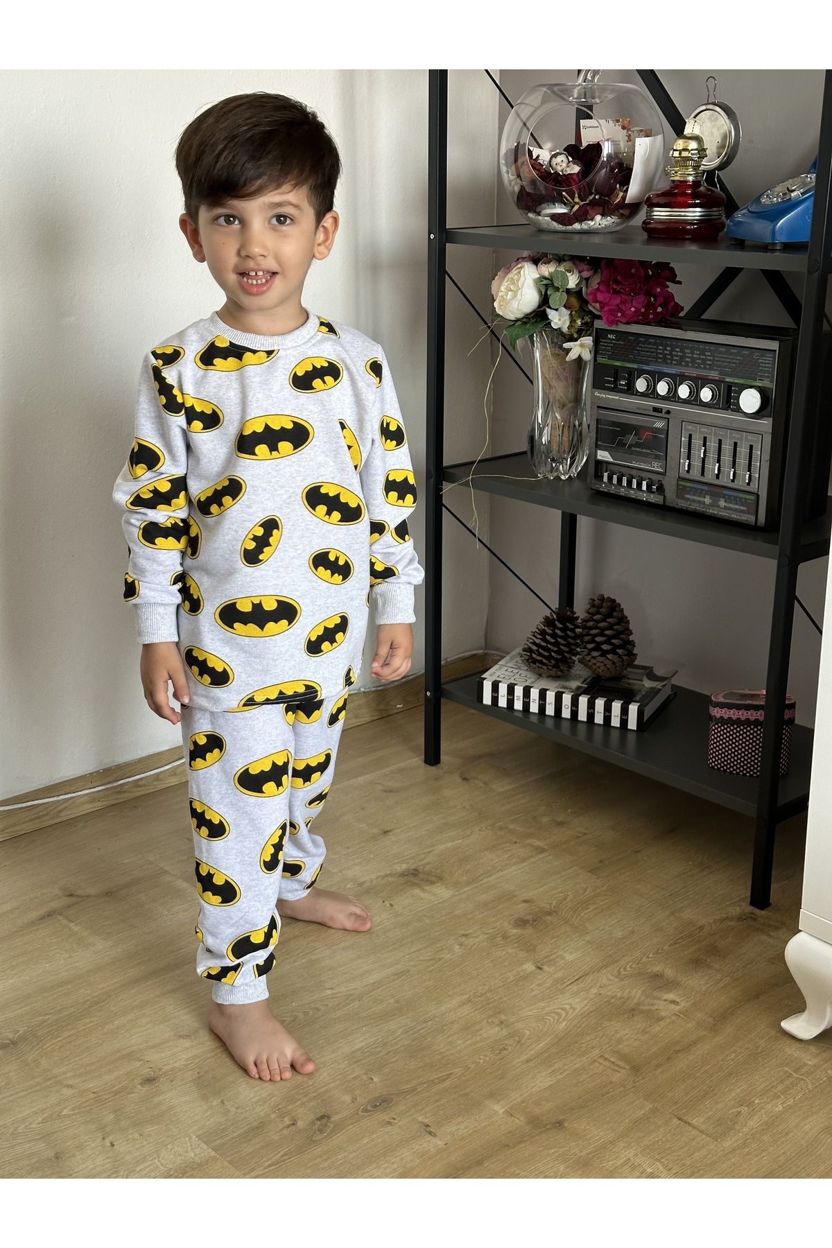 Mikimini Kids Mikimini Desenli Çocuk Pijama Takımı, Baskılı Çocuk Pijama Takımı, Erkek Çocuk Takımı