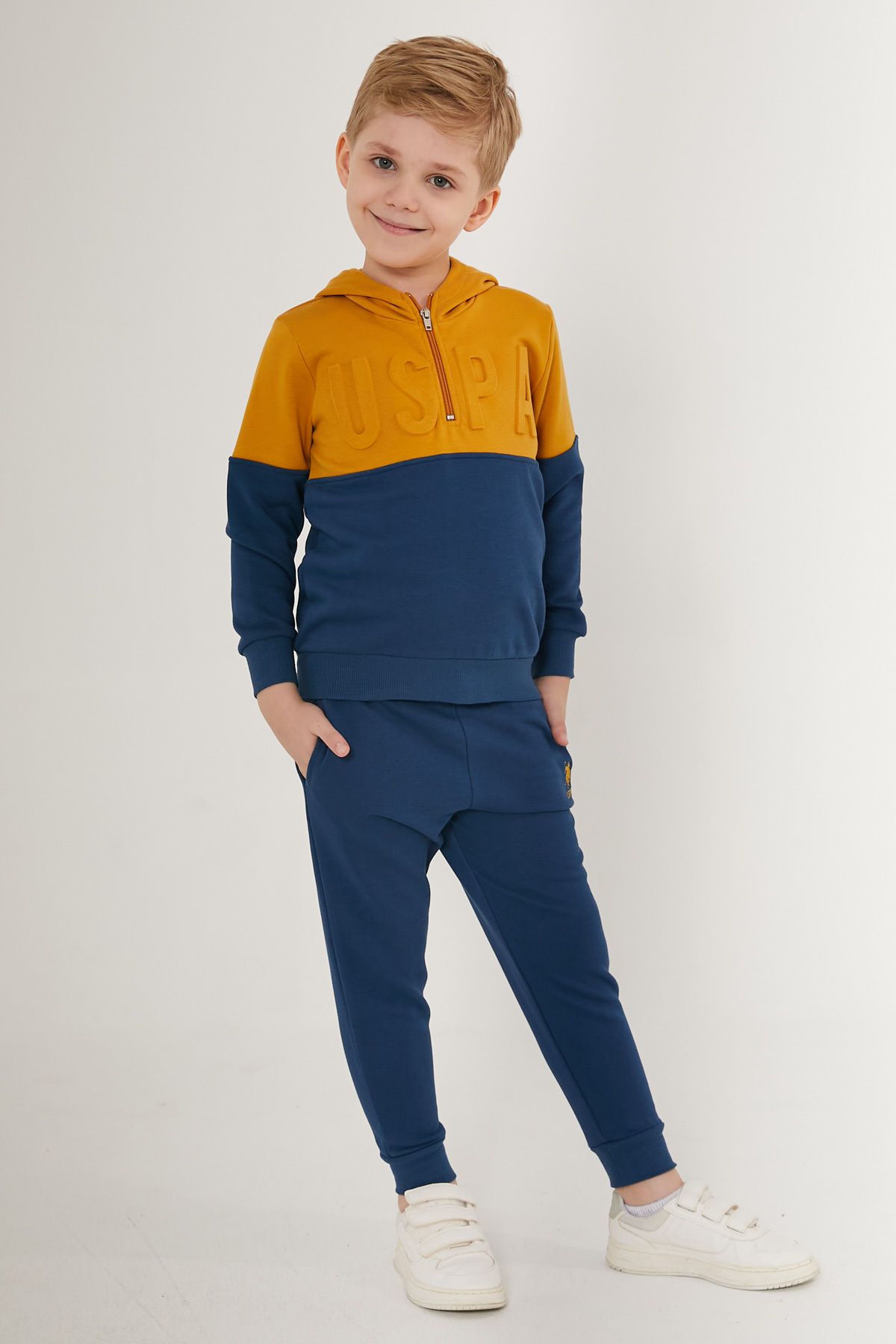 U.S. Polo Assn. Boy s Licensed Special Cold Print Hooded Tracksuit