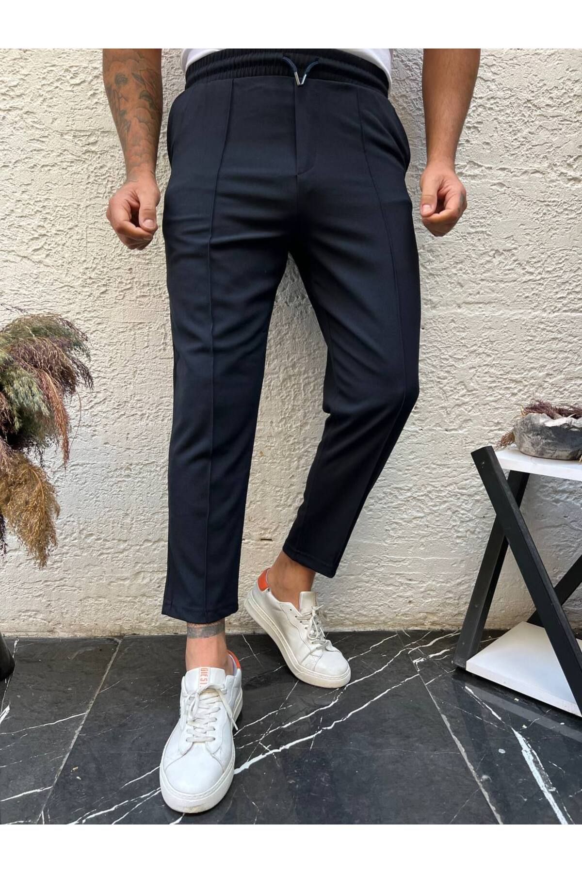 Navy casual 2025 trousers