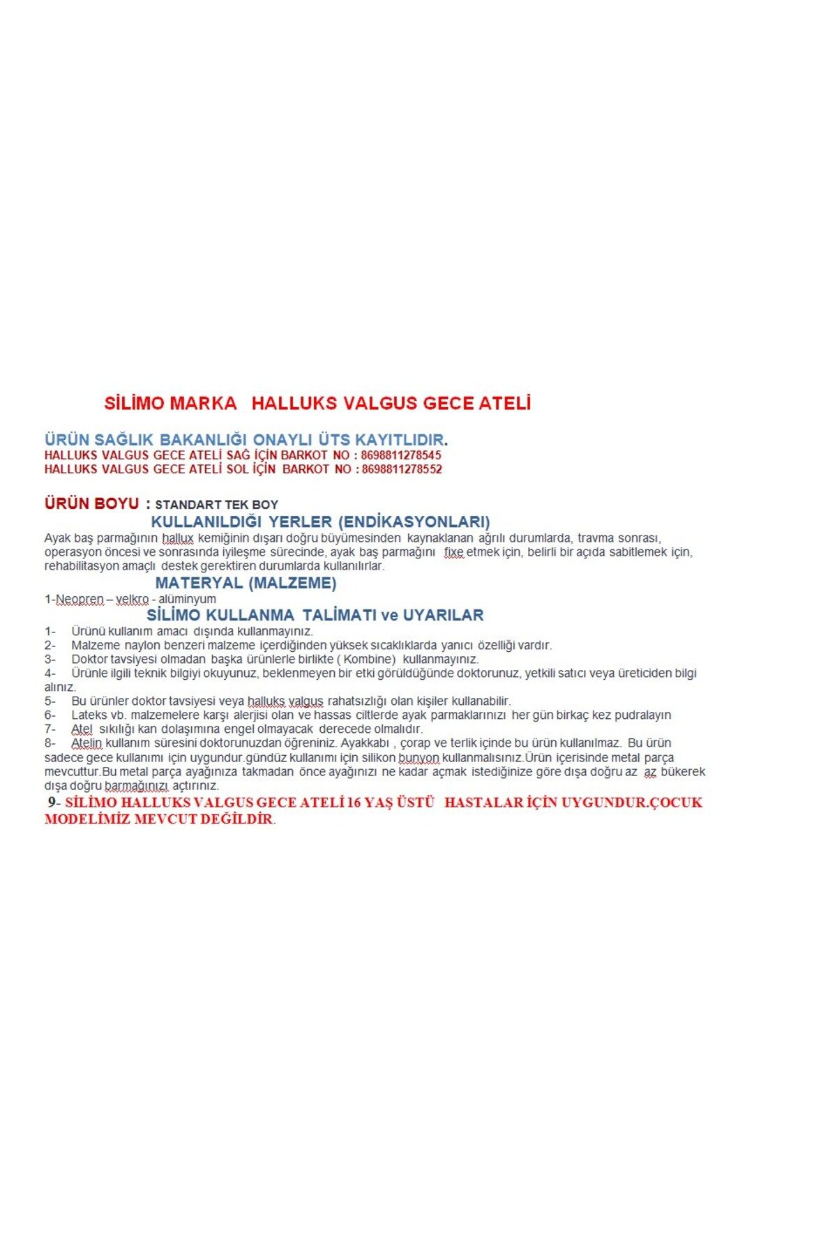başarı ortopedi-Bunion Correction System - Hallux Valgus Soft Support Orthopedic 7