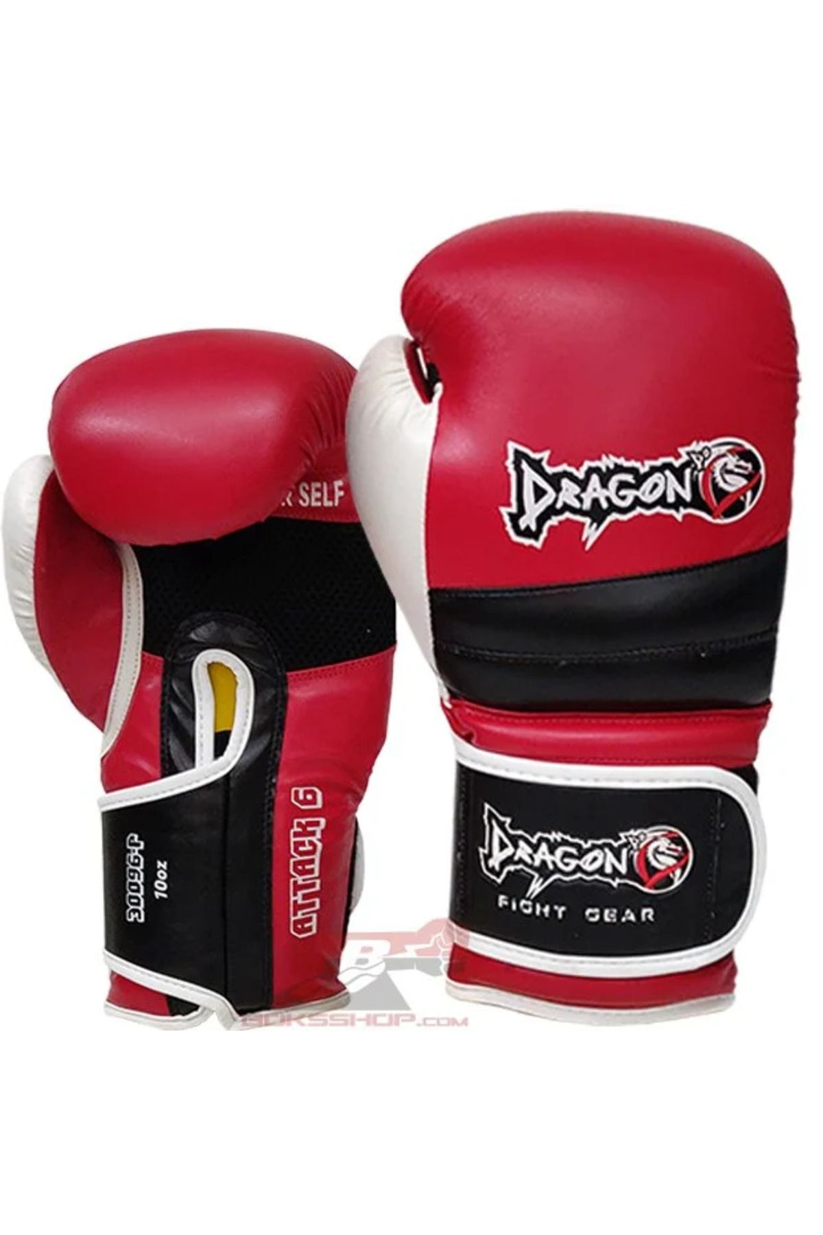 دستکش بوکس قرمز مردانه و زنانه حمله 6 Gultini Boxing Muay Thai Kick Dragondo