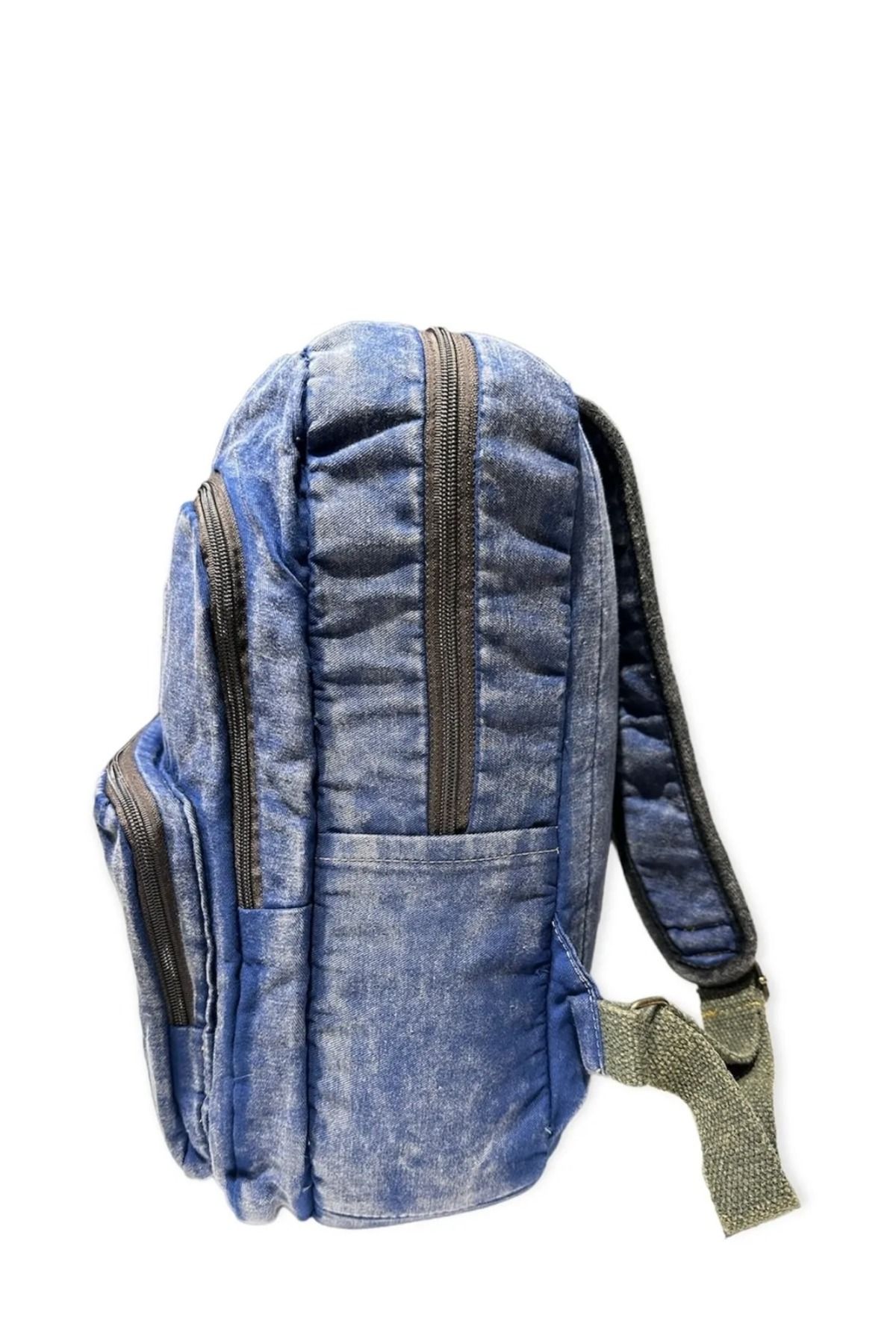 Black acid outlet wash backpack