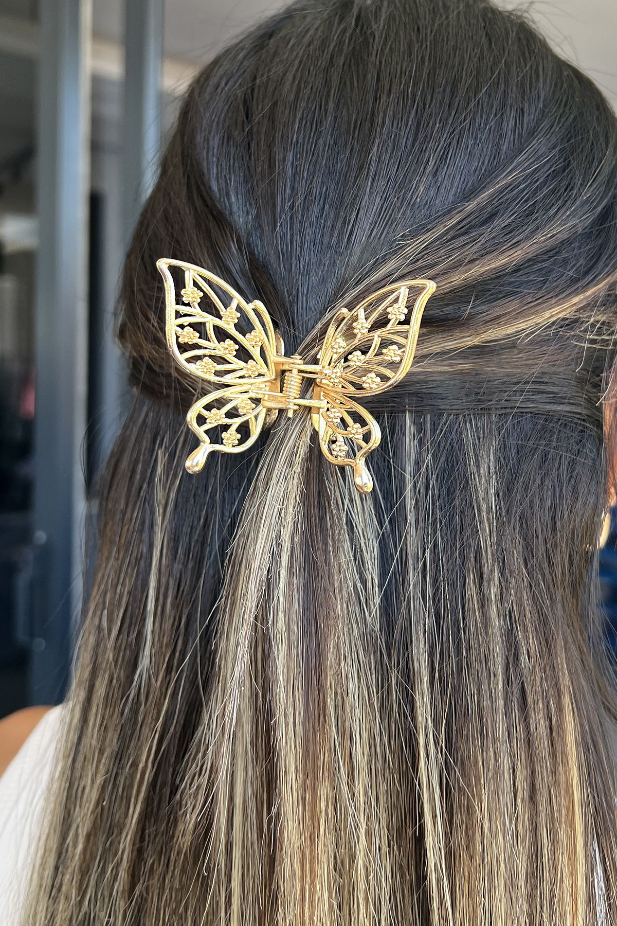 Tak t r Hair Clip Gold colored Butterfly Trendyol