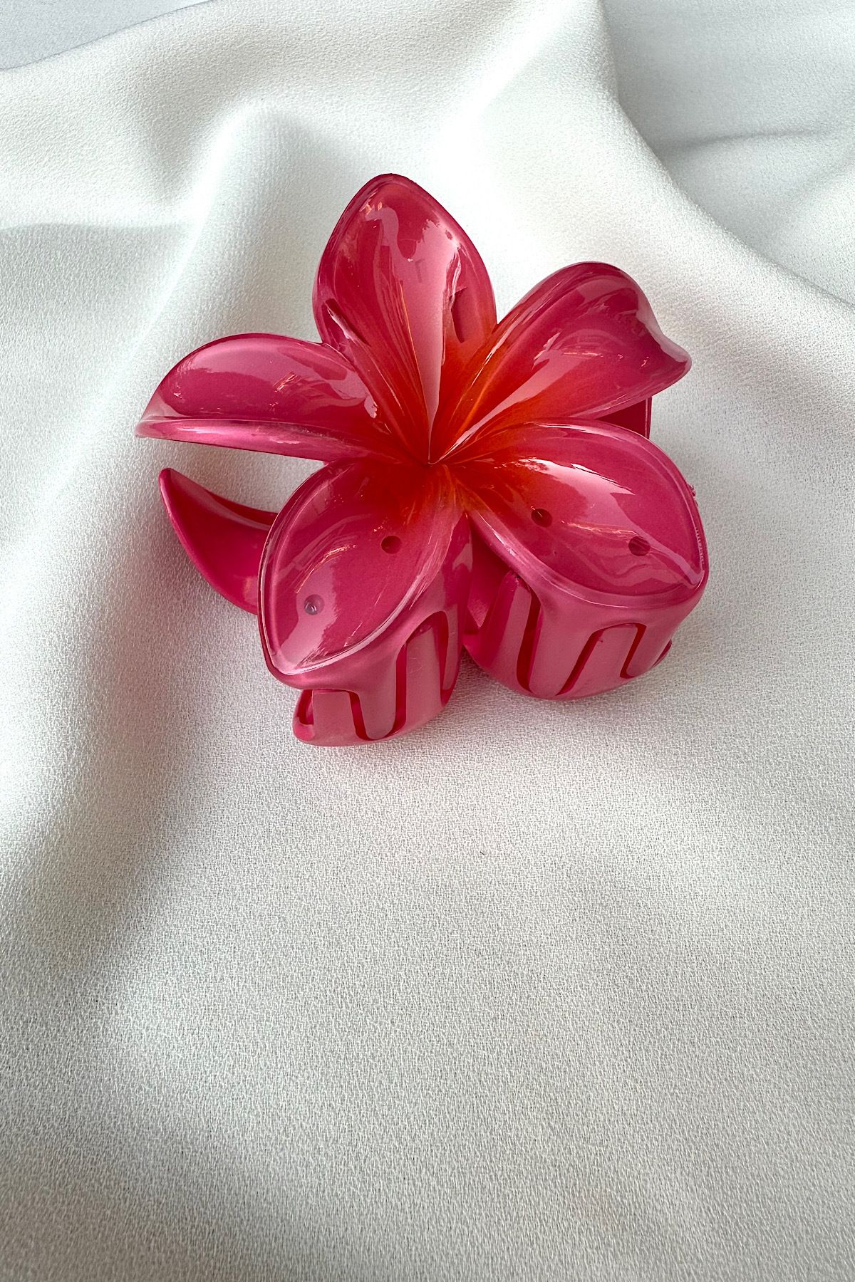 Hawaiian flower top hair clip