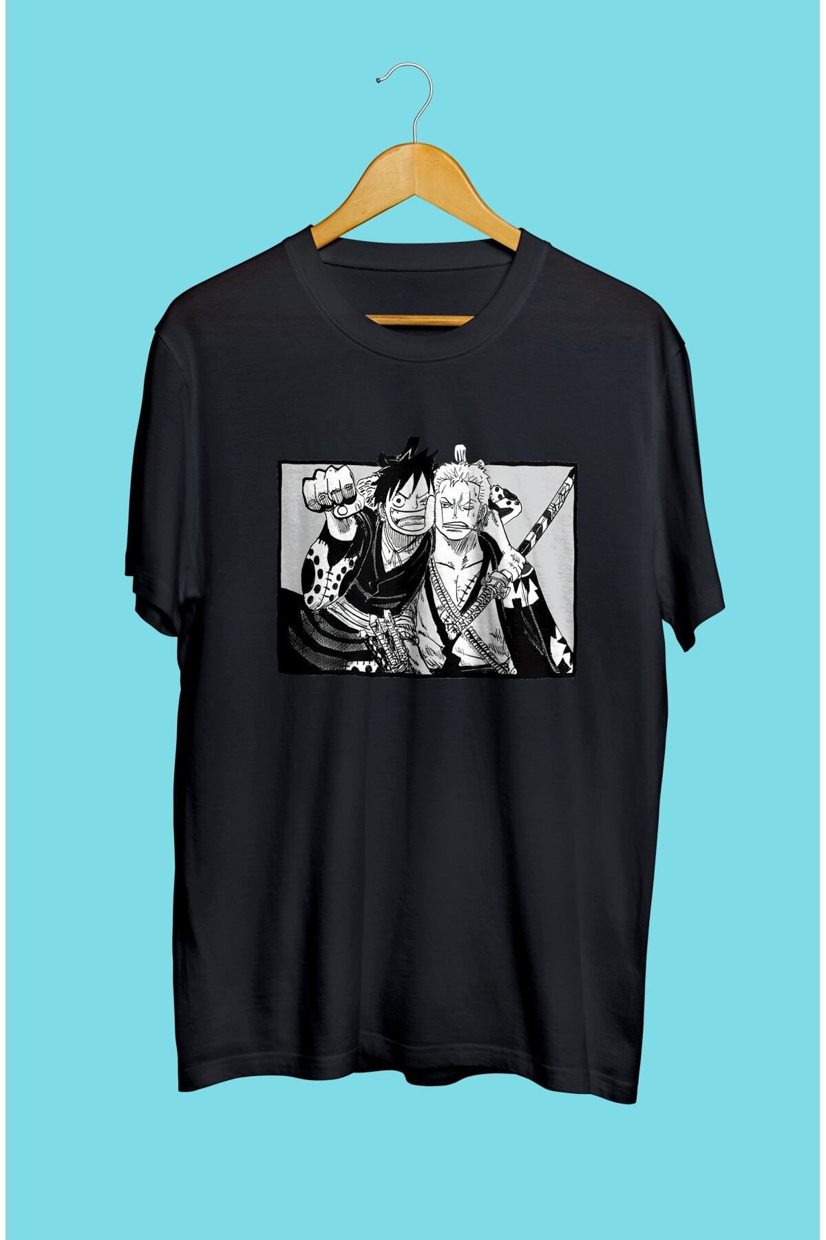 Getto One Piece Luffy And Zoro Anime Character Printed Special Design  T-Shirt - Trendyol