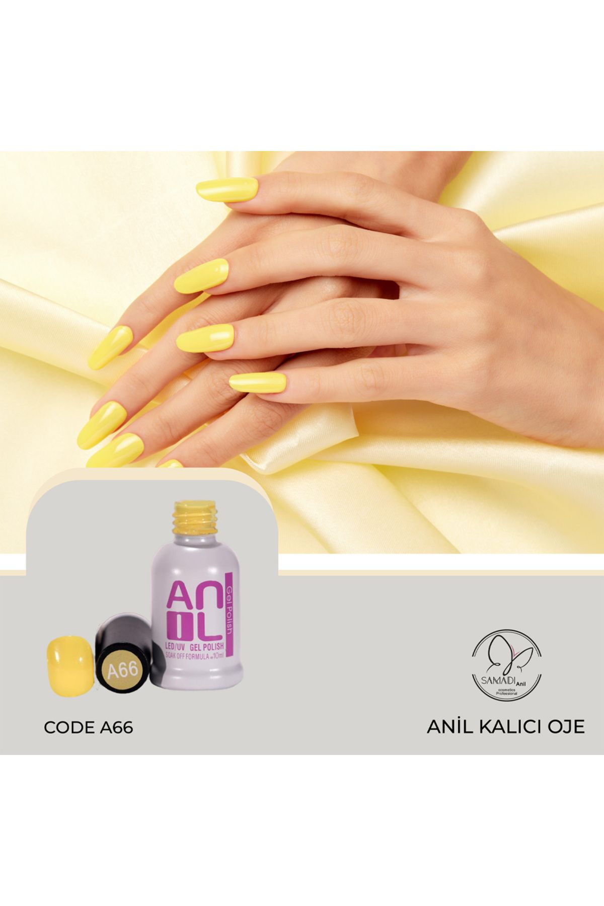 لاک دائمی رنگ زرد 10ml 
