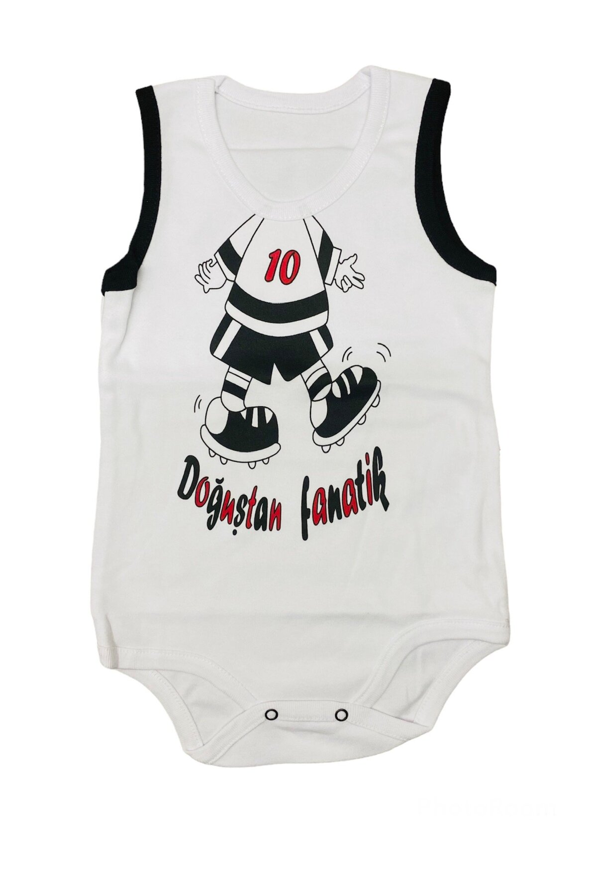 Fan Born Fanatic Snapsuit with Snap Fastener