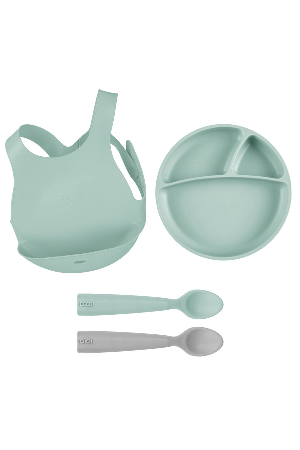 OiOi River Green Nutrition Set (Порция+стакан+2штНамнам) Set.OiOi.269