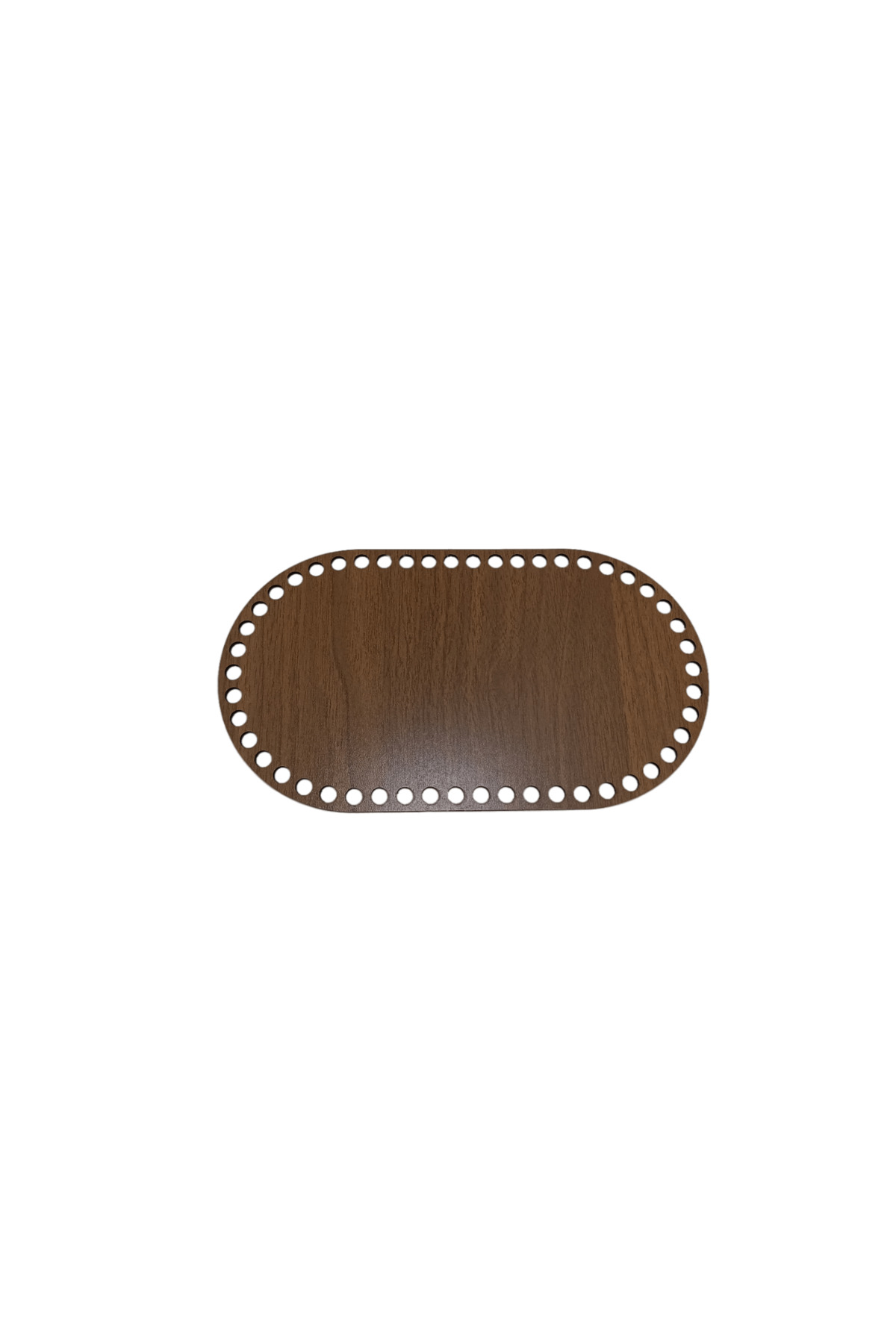 3mm 30 x 18 Wooden Oval Basket Tray Knitting Plate Perforated Base Crochet Basket Stroller Base