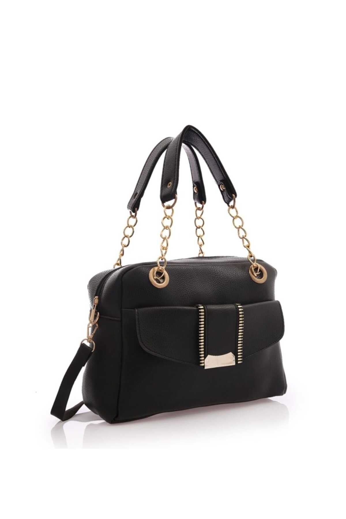 Plain black best sale side bag