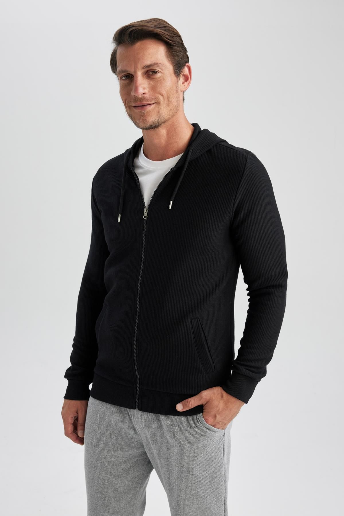 DeFacto-Regular Fit Cardigan 4