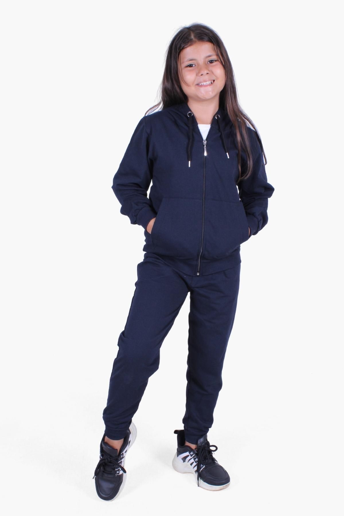 PAN O K DS PLAIN ZIPPER GIRL TRACKSUIT Trendyol