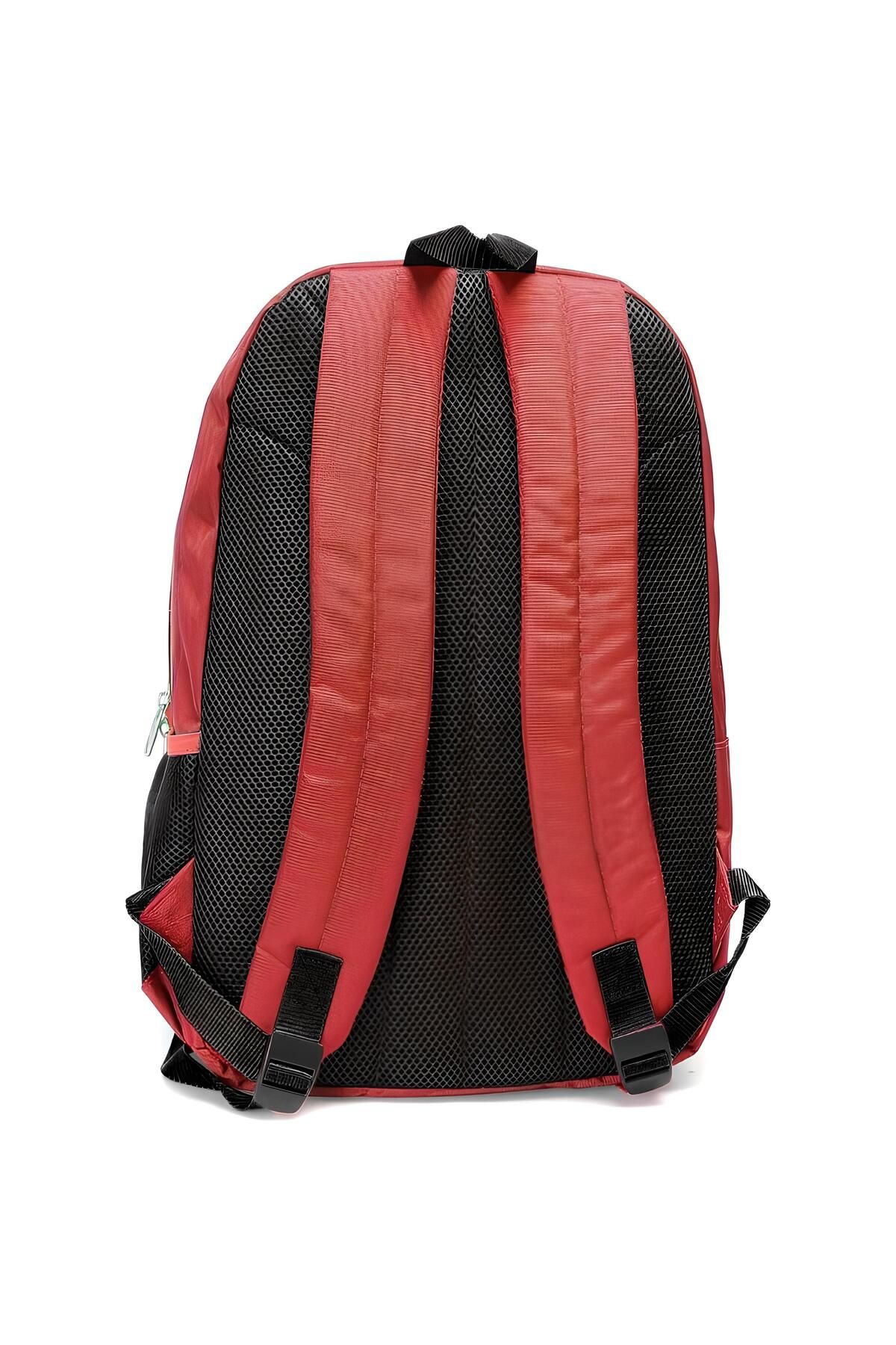 NK-Licensed Unisex Waterproof Backpack Claret Red 9004-B 2
