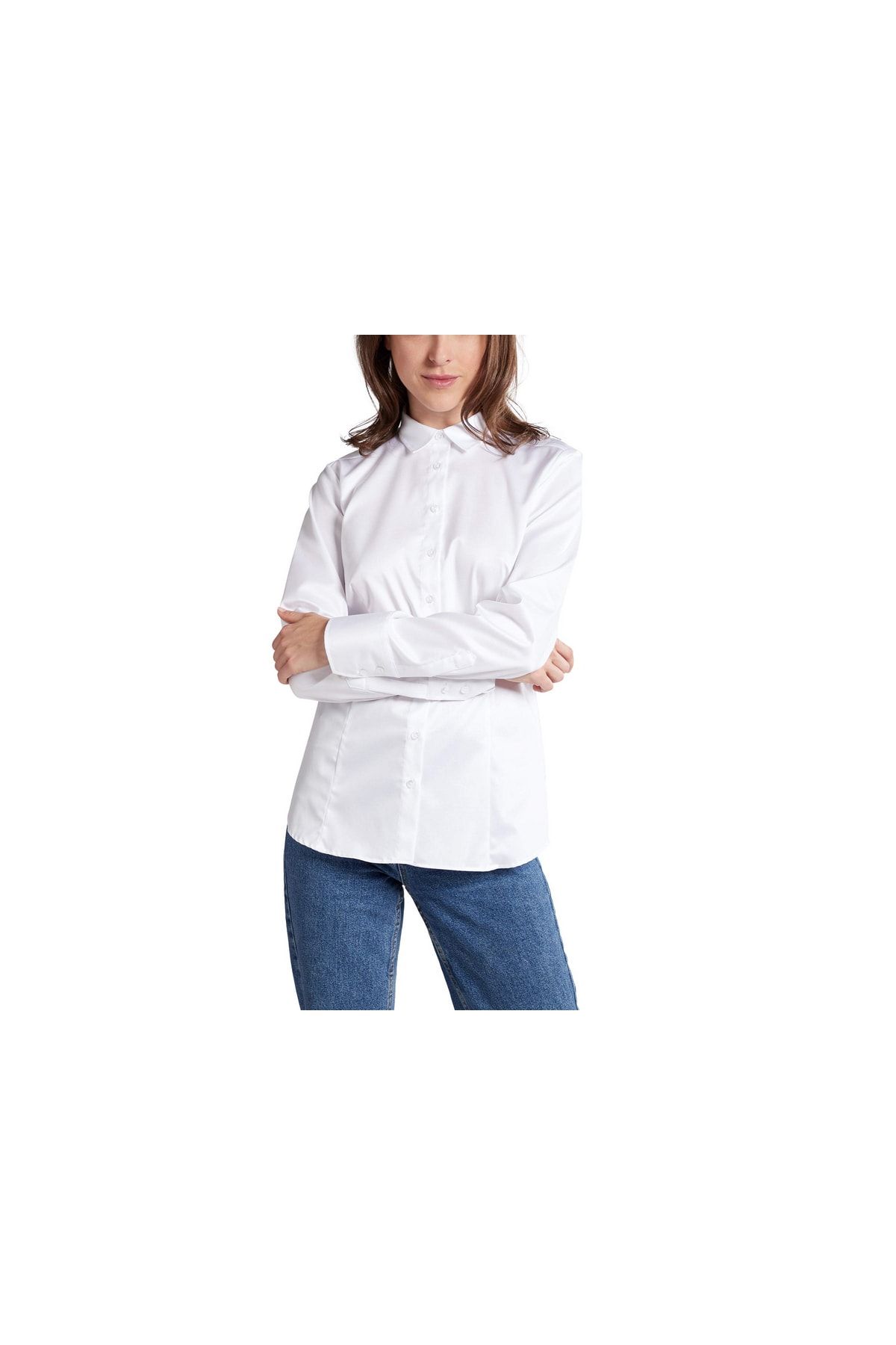 ETERNA Bluse - Weiß - Regular Fit - Trendyol