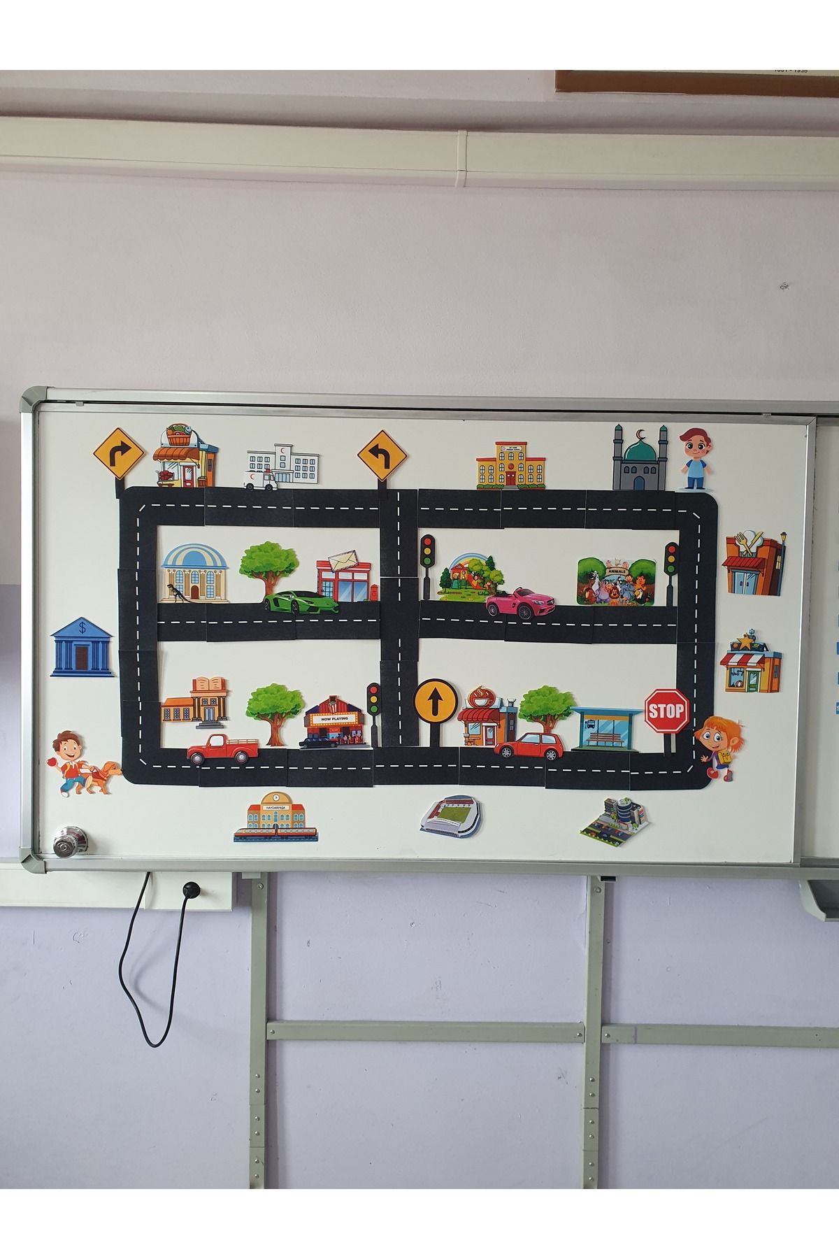 MUTLUTECH 3D-3.فئة اللغة الإنجليزية 7مجموعة اللباد المغناطيسية Unit In My City 3