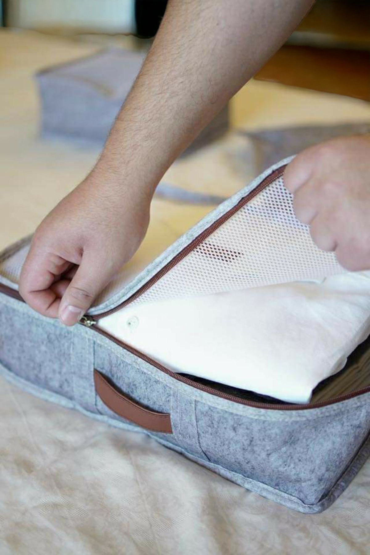 Felt shoe bags store