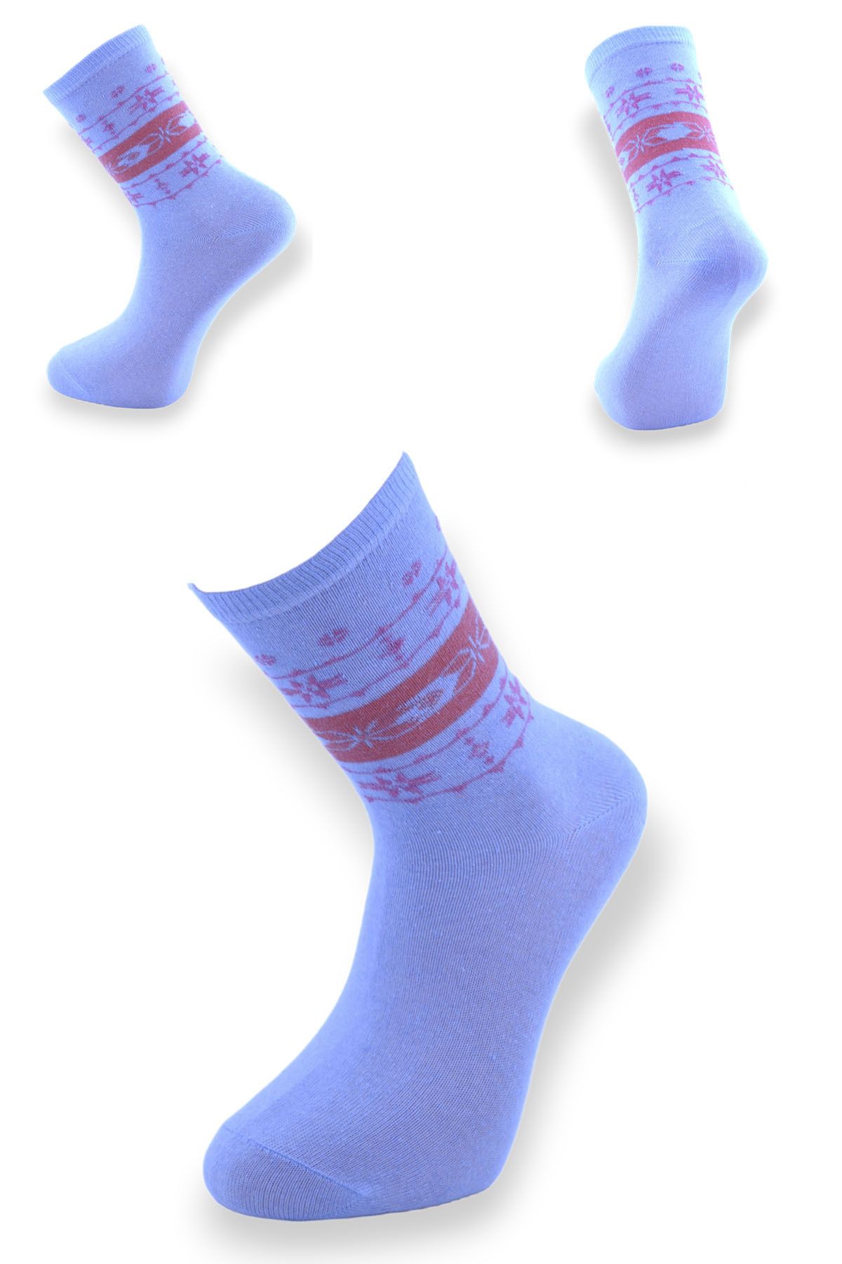 Esinti-Șosete de damă Socket Șosete colorate Șosete de damă Șosete lungi și subțiri din bumbac 5 buc. 6