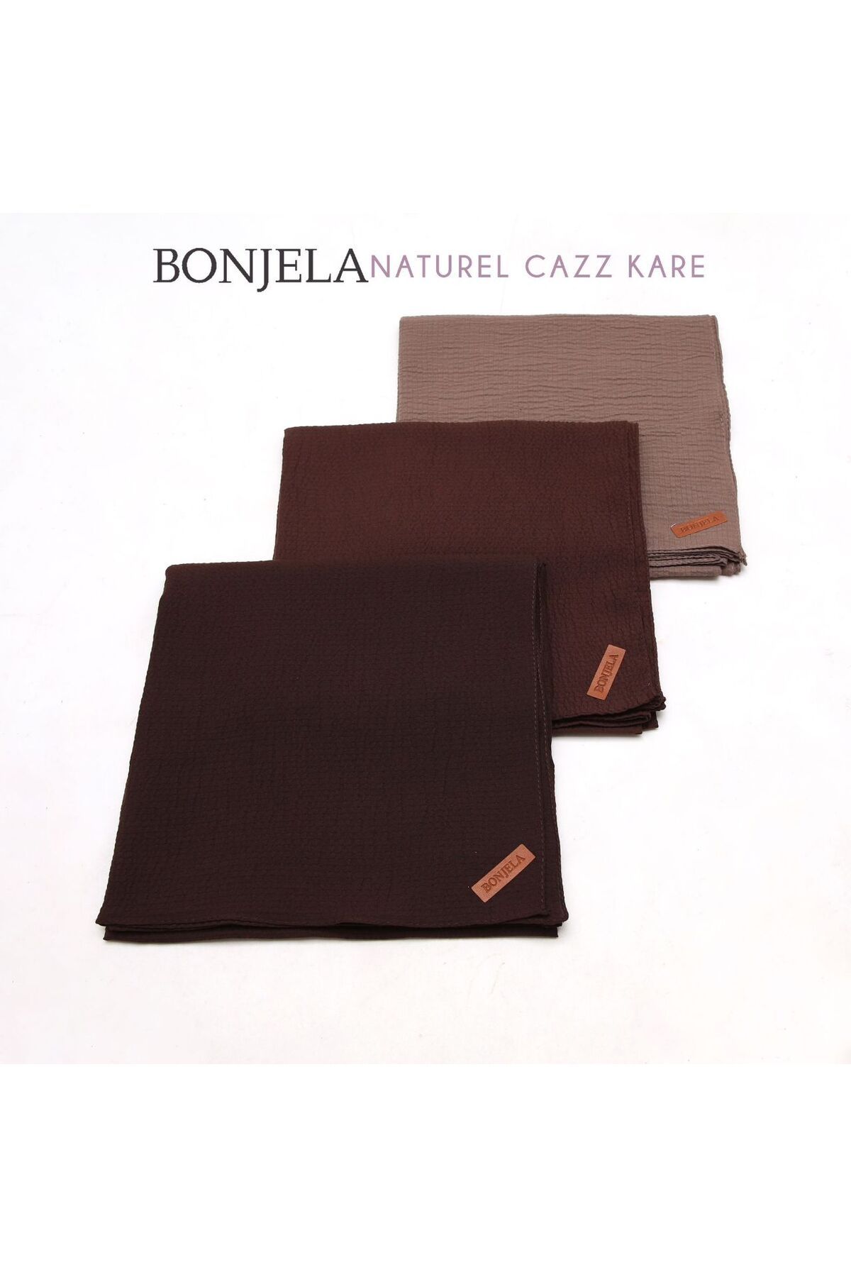 alcanavm Bonjela Natural Mio Cazz 3 Piece Scarf Set Trendyol