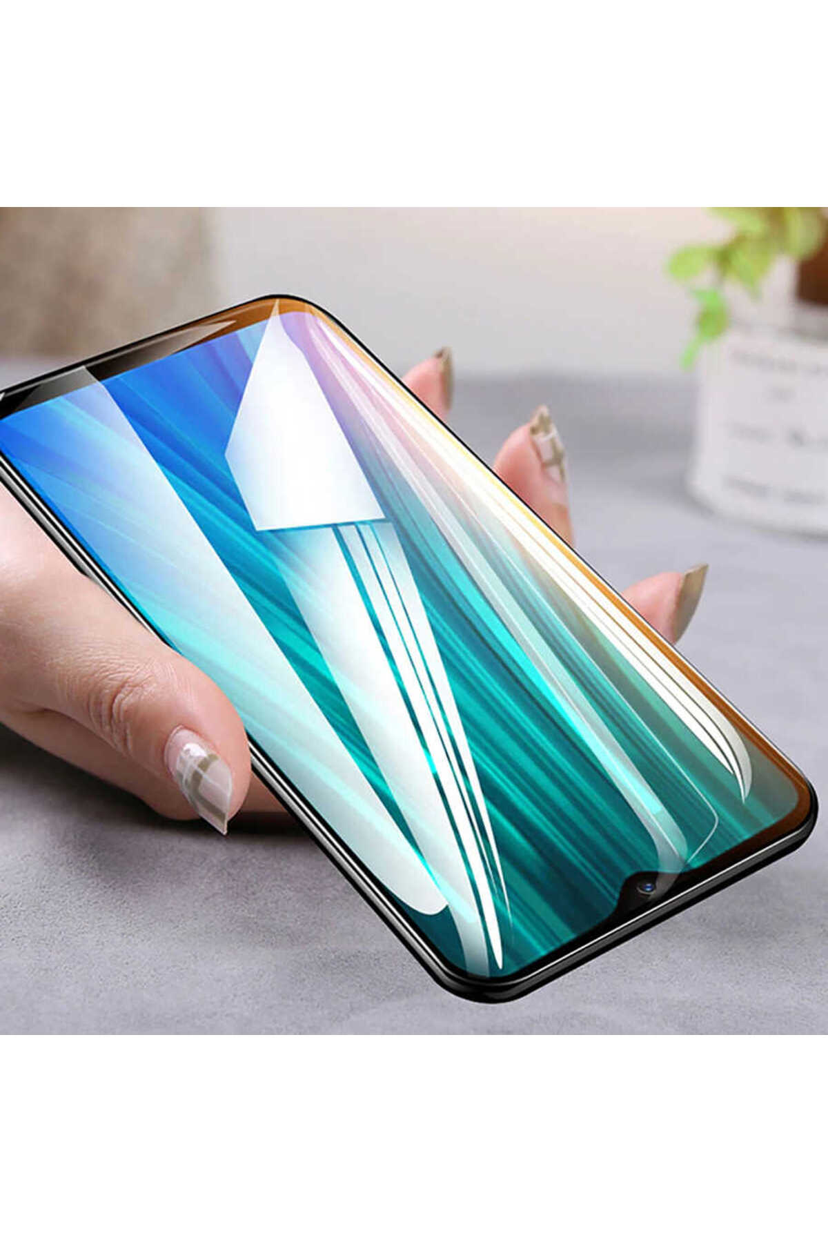 Oppo A16 Davin 5D Cam Ekran Koruyucu Siyah 6