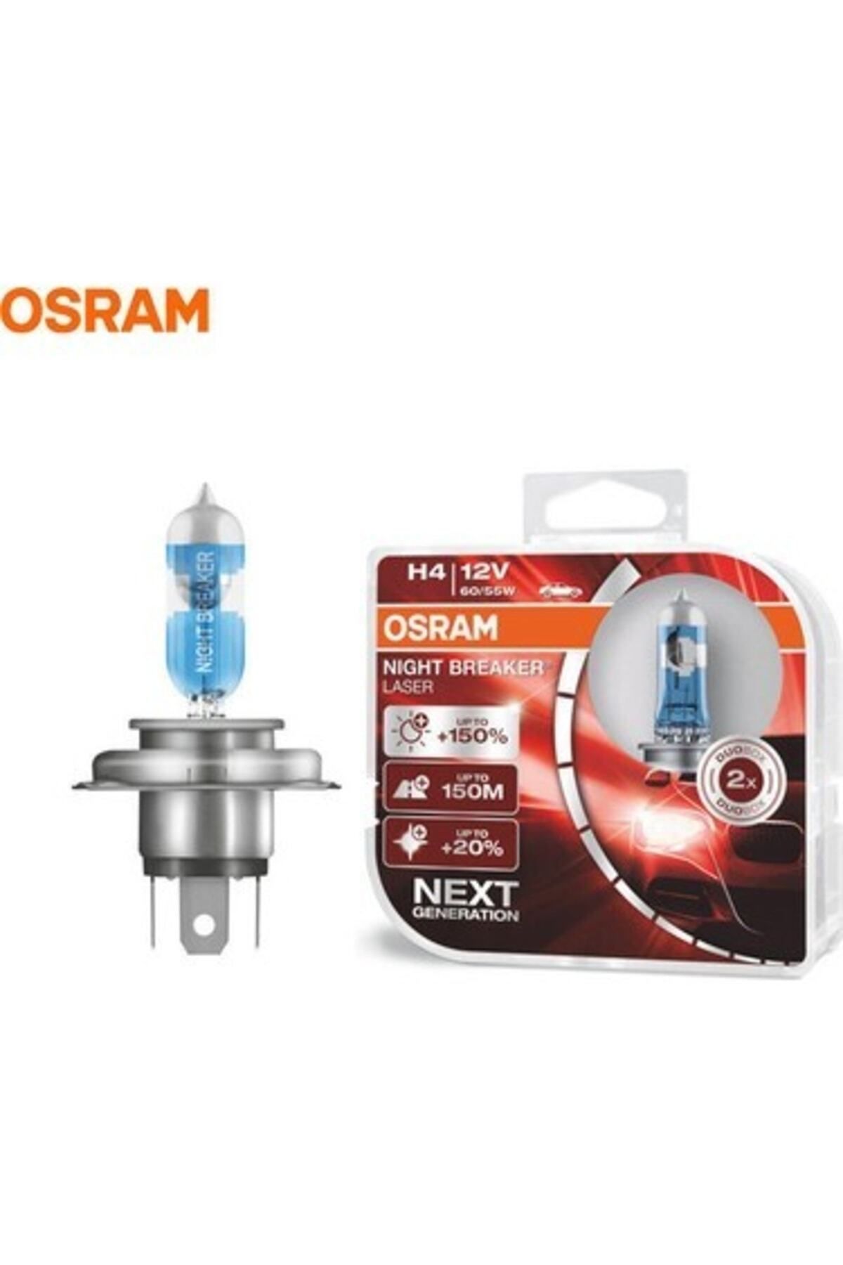 Osram h4 Night Breaker Lazer %130 fazla ışık – Oto Elektrik Market