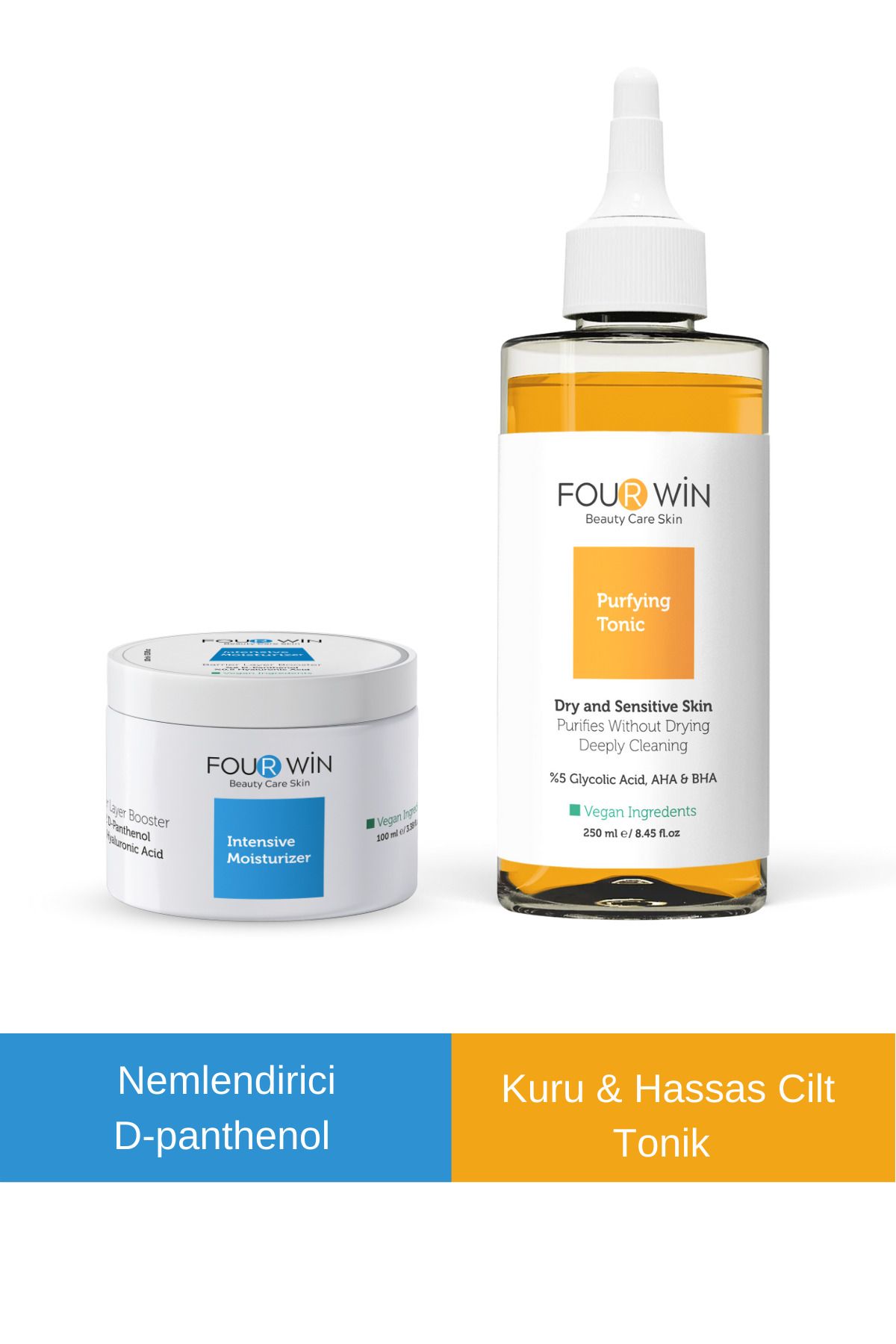 Four Win Yoğun Nemlendirici & Arındırma Gözenek Kuru Hassas Bakım D-panthenol %5 Glycolic Acid