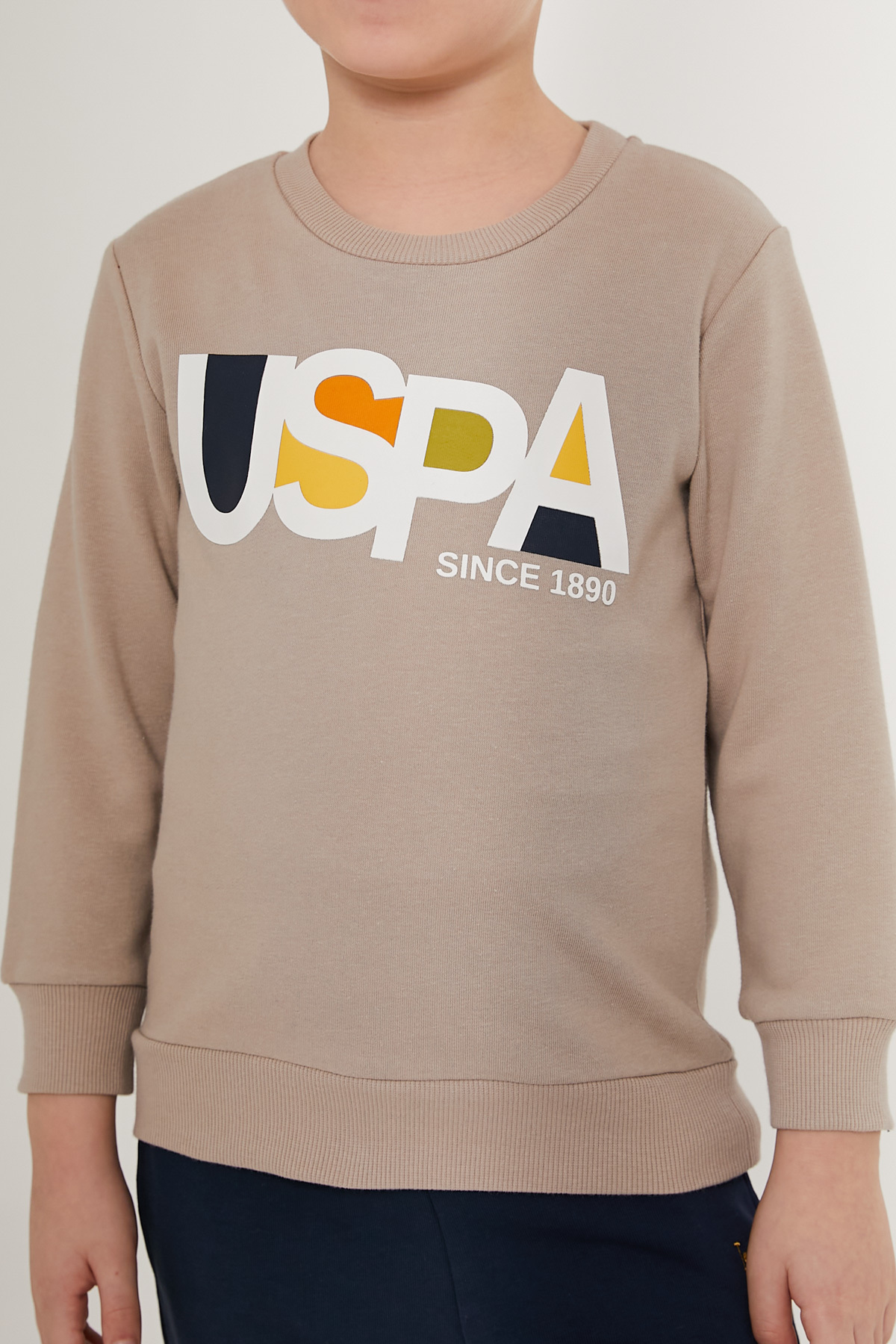 شلوار گرمکن پسرانه بژ یو اس پولوU.S. Polo Assn. | USPA1523 اورجینال - تصویر 4