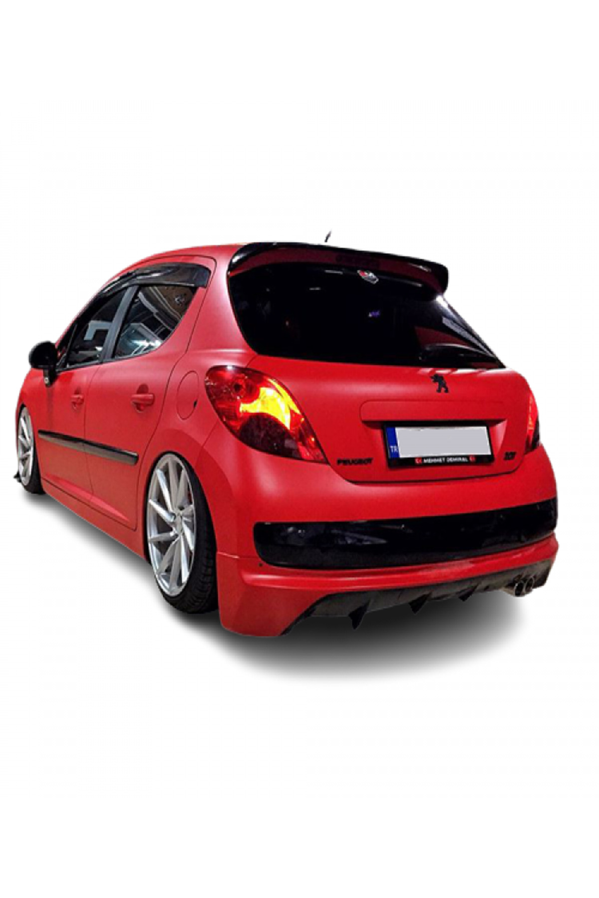 plastik body kit Peugeot 207 (20062012) Uyumlu Arka Tampon Eki