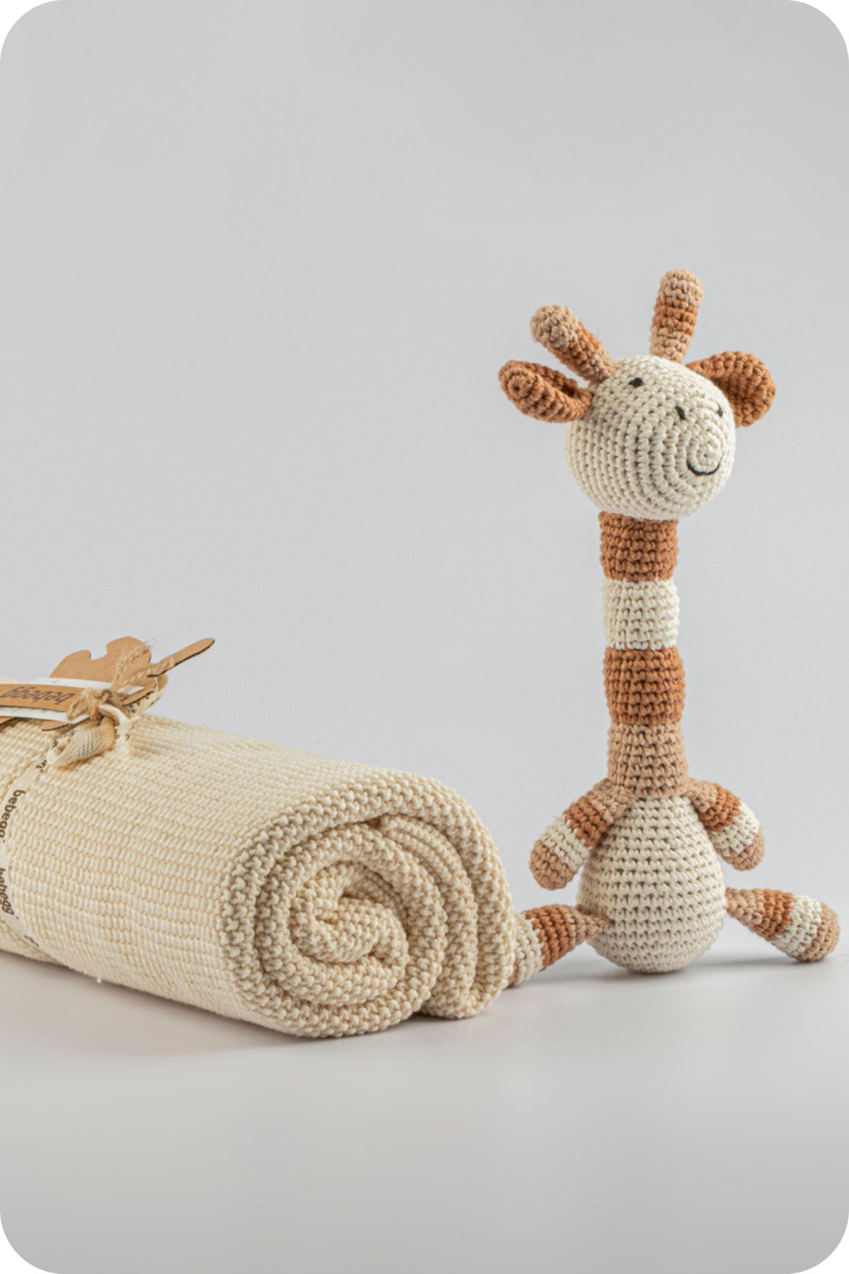 Giraffe baby on sale blanket