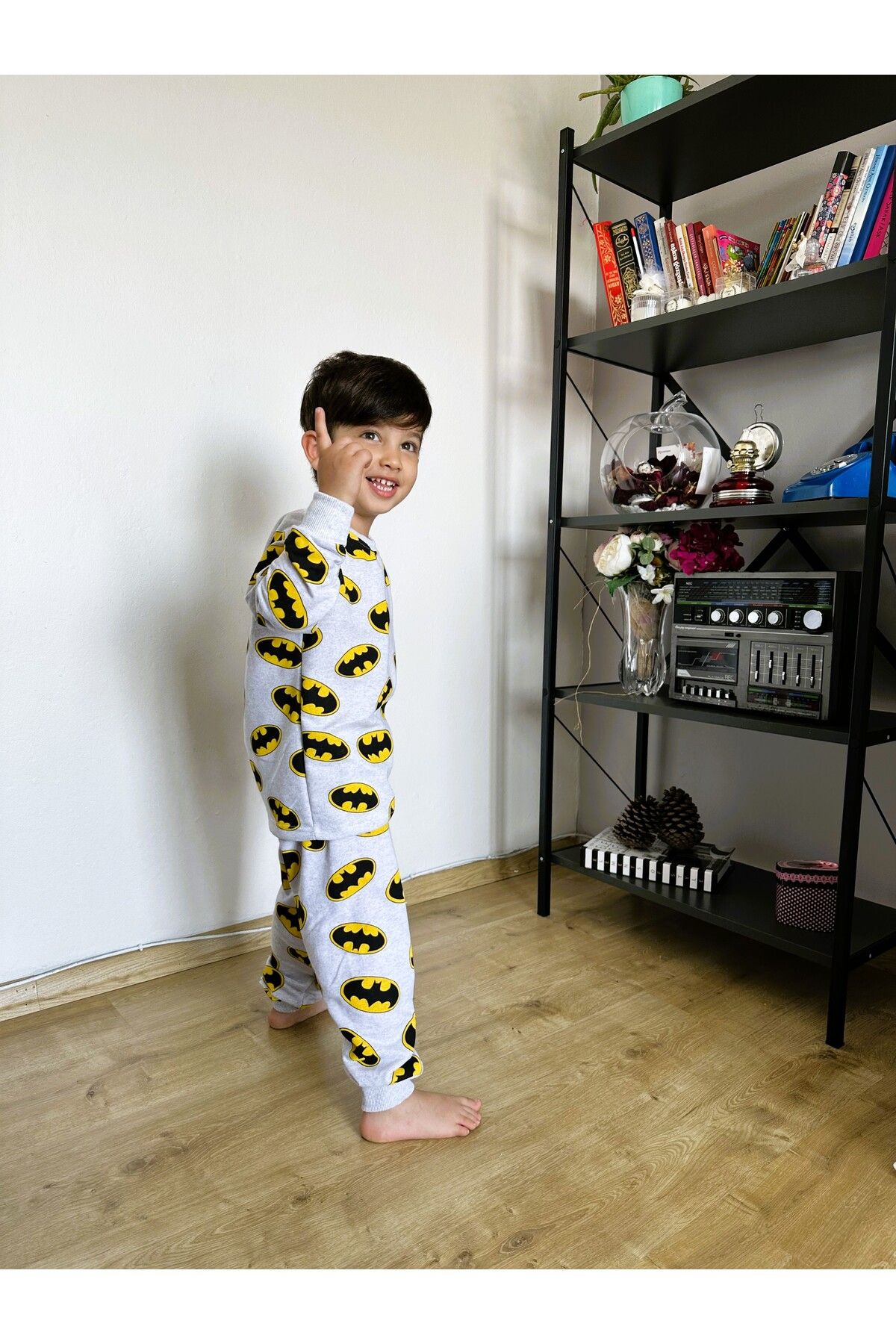 Mikimini Kids Mikimini Desenli Çocuk Pijama Takımı, Baskılı Çocuk Pijama Takımı, Erkek Çocuk Takımı