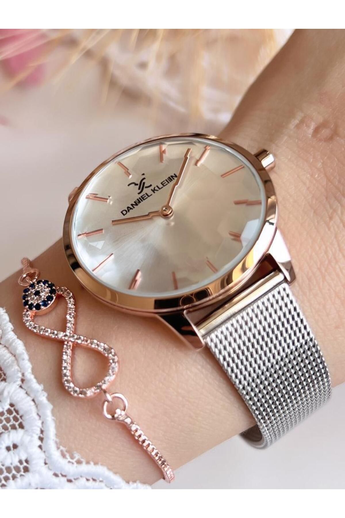 Daniel klein shop silver watch