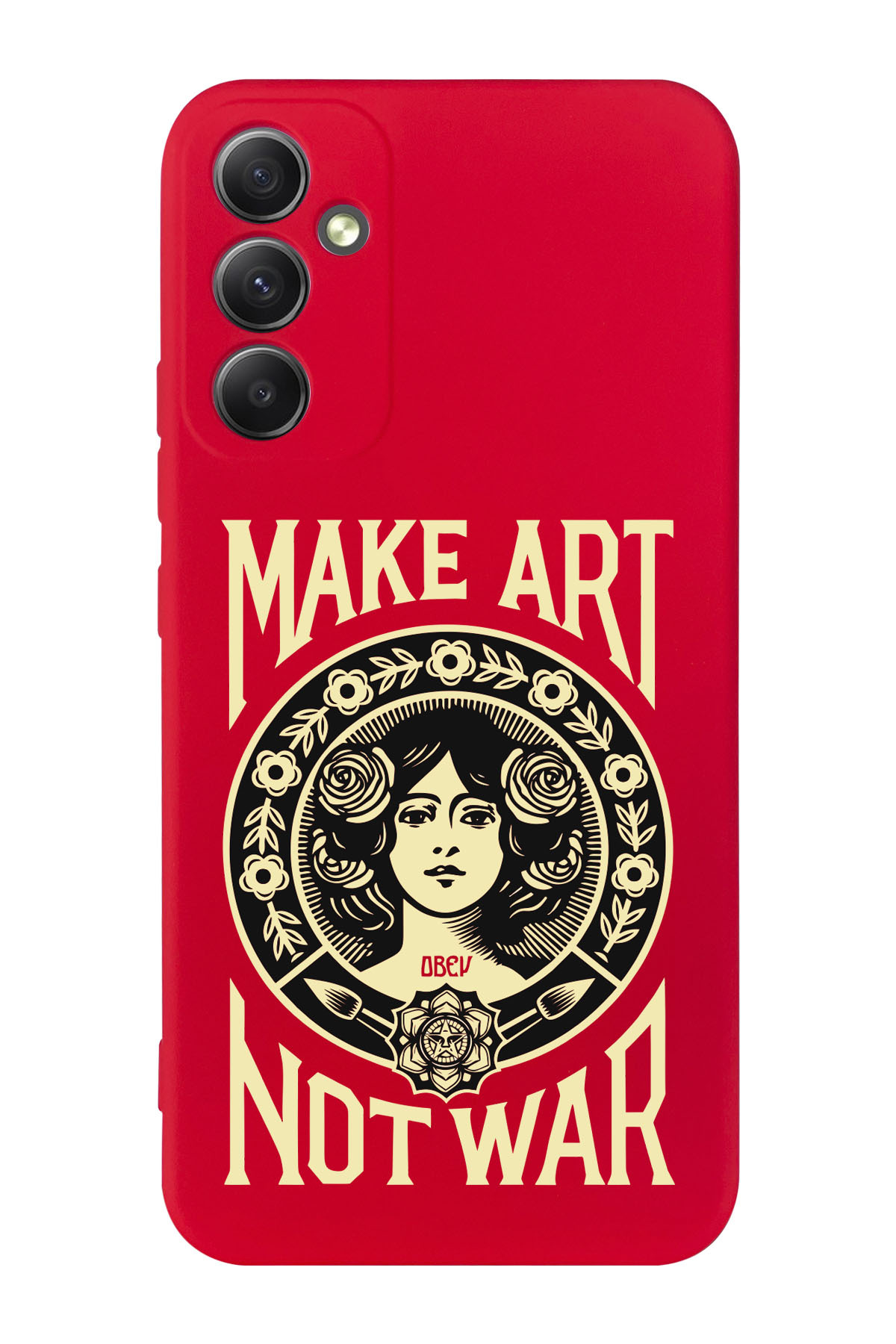 Galaxy A34 5g Compatible Make Art Not War Design Phone Case