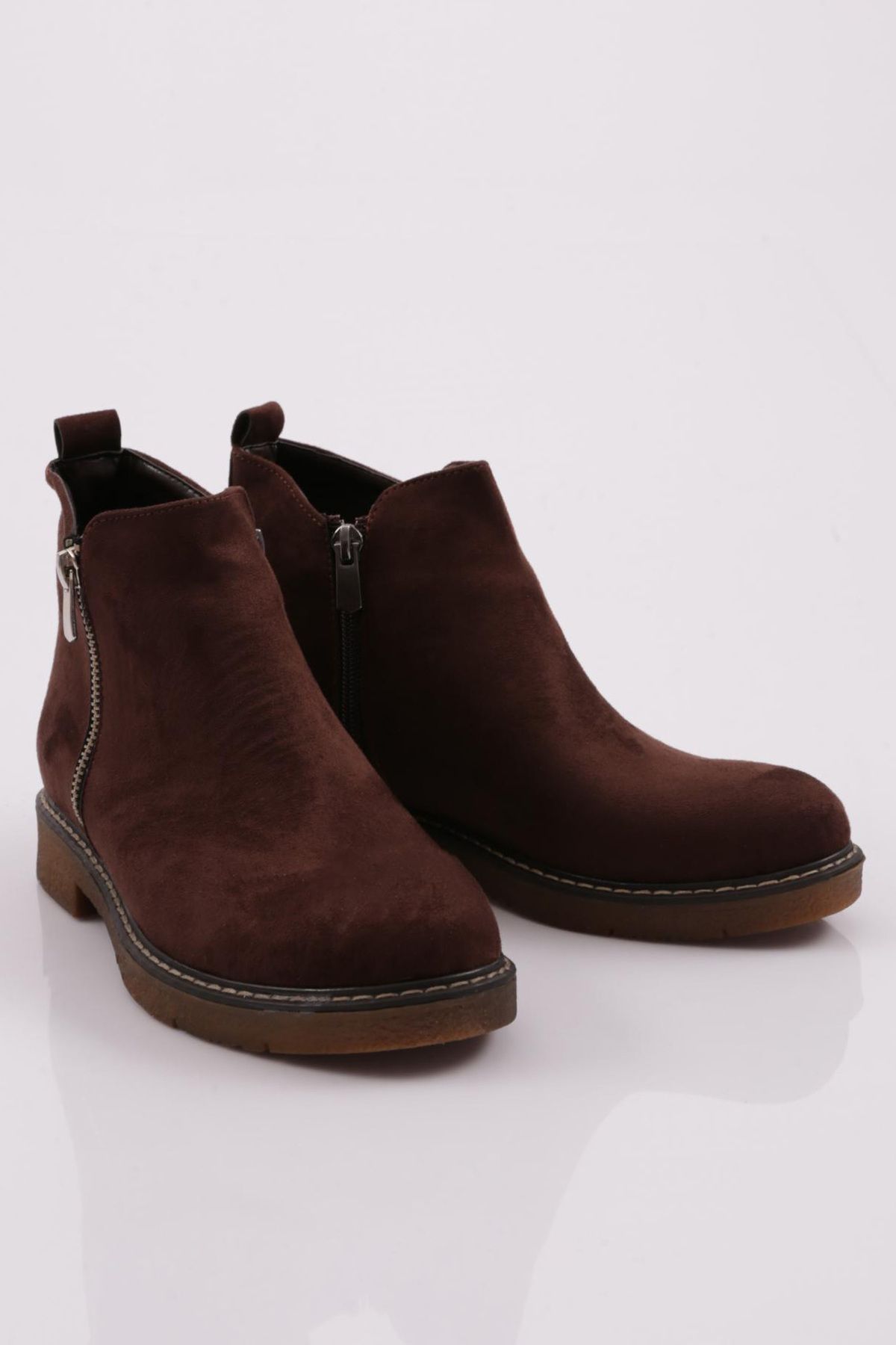 Dark brown suede hotsell chelsea boots womens