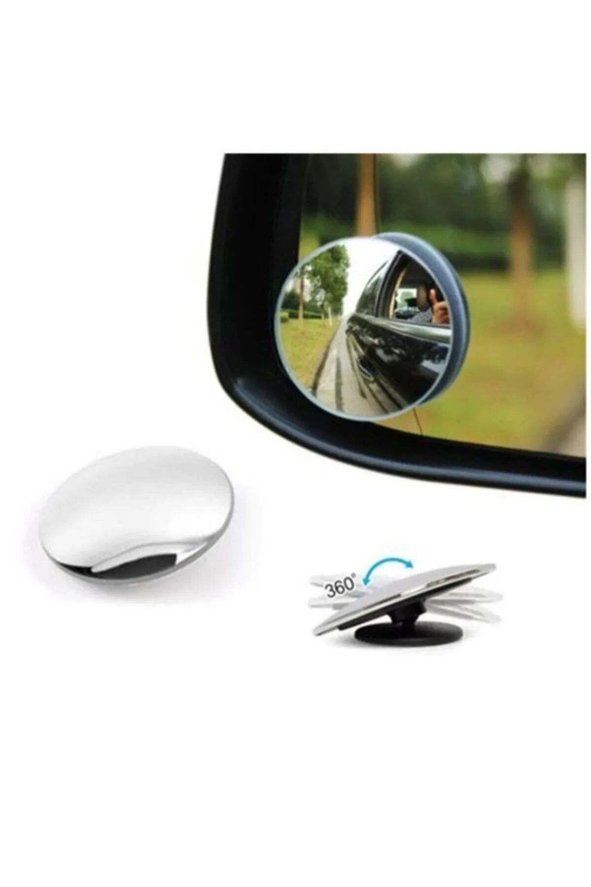 Lazer Store-Adjustable Additional Blind Spot Mirror Compatible with Fiat / Tofaş Şahin 3