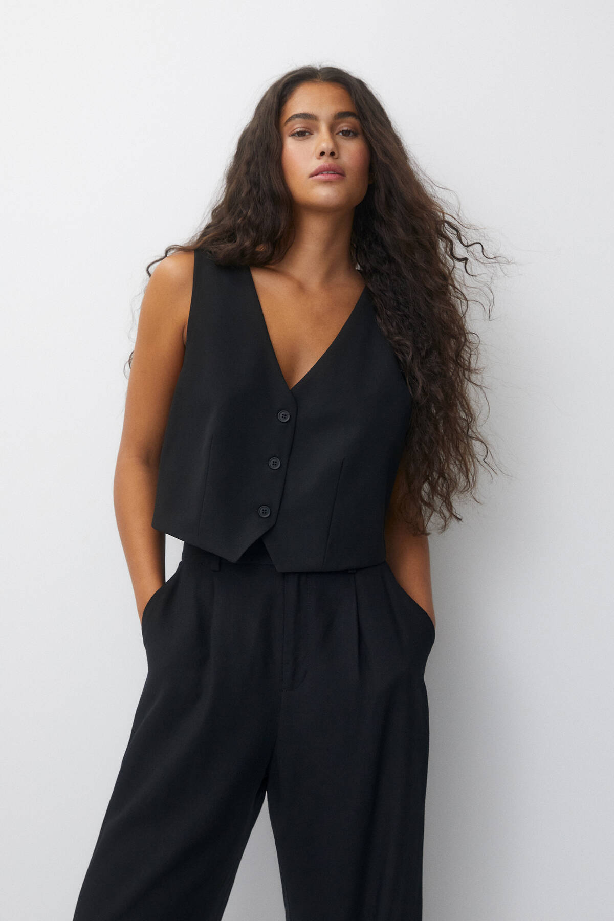 Pull & Bear Sırtı kruvaze tasarımlı smart yelek Fiyatı, Yorumları Trendyol