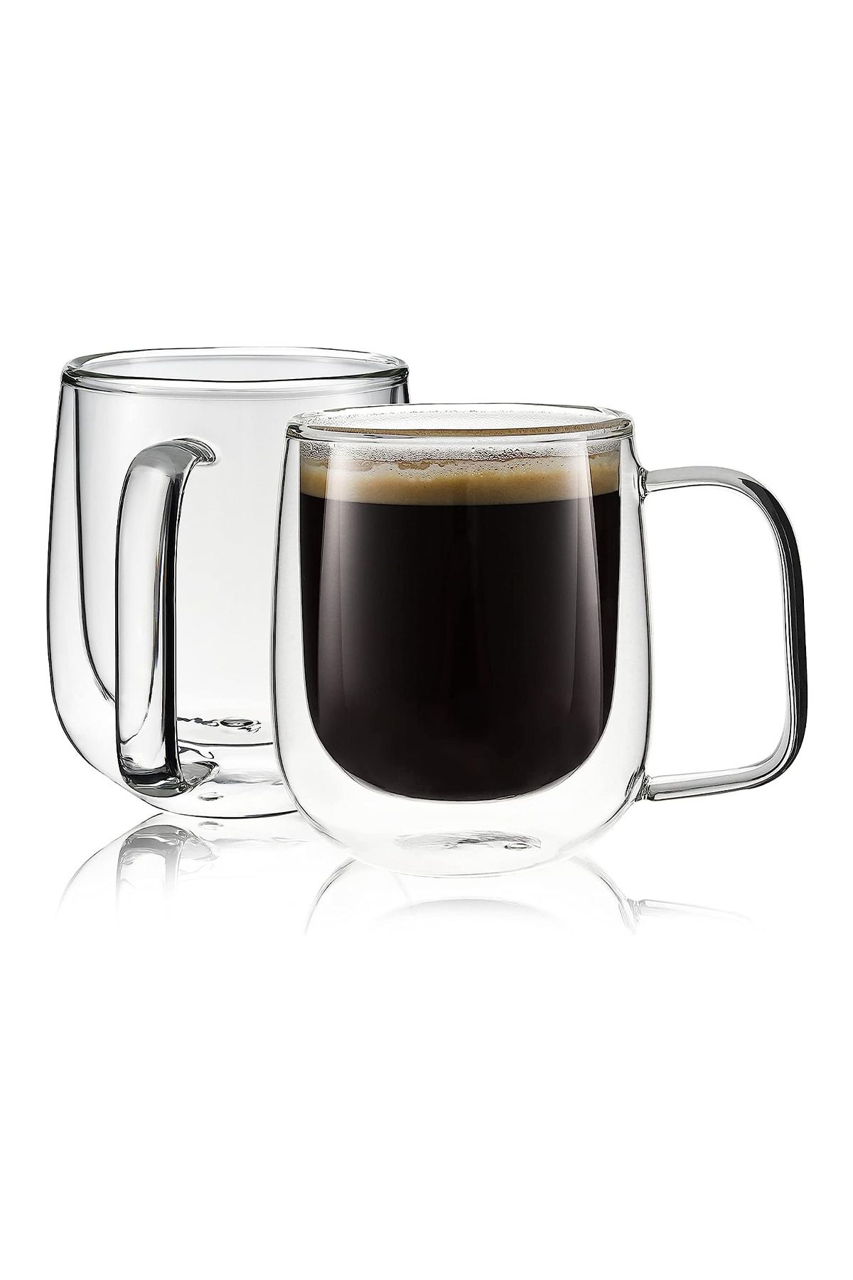 Glass coffee hot sale mug to go