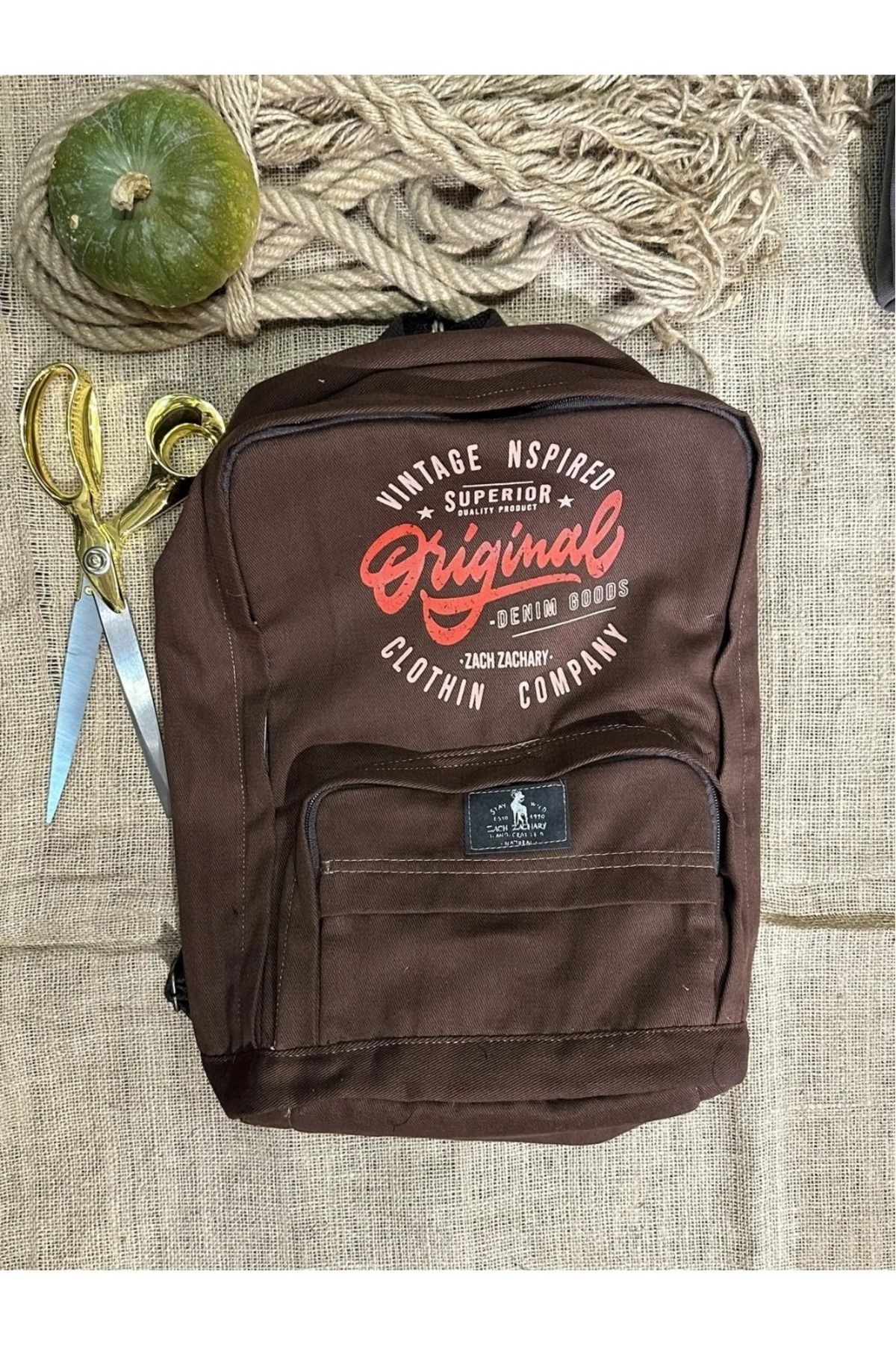 Mood Agenda Unisex Organic Canvas Fabric Daily use Backpack School Bag Laptop Bag