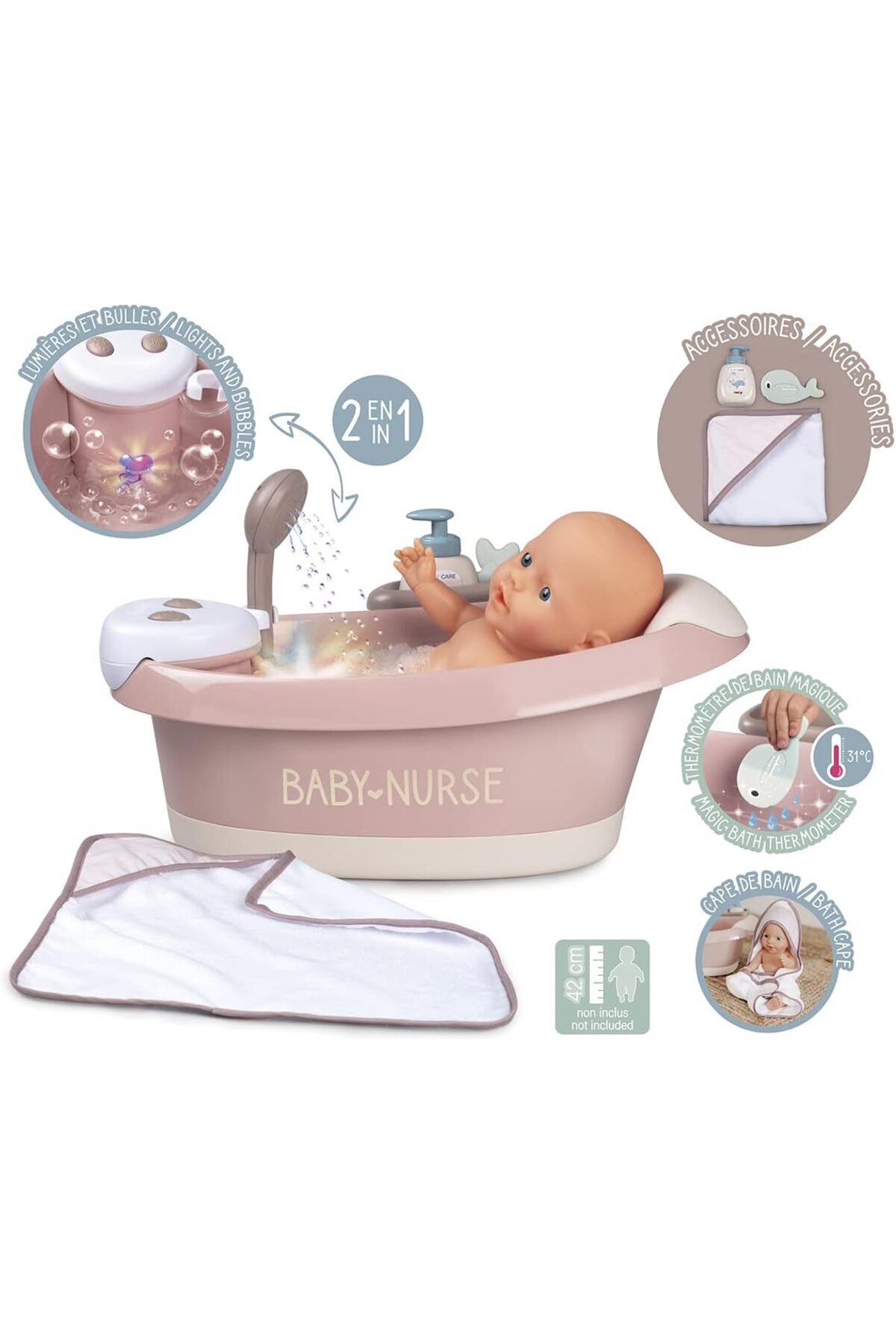 Genel Markalar , 220368, Baby Nurse Balneo Banyosu, Fonksiyonel, Aksesuarlı, Elektronik Modüllü, Su Püskürtme fotoğrafı 2 (önizleme)