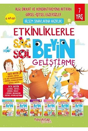 Hayykitap Etkinliklerle Sağ Beyin Sol Beyin Geliştirme (6 Kitap) / Canan Öztü...