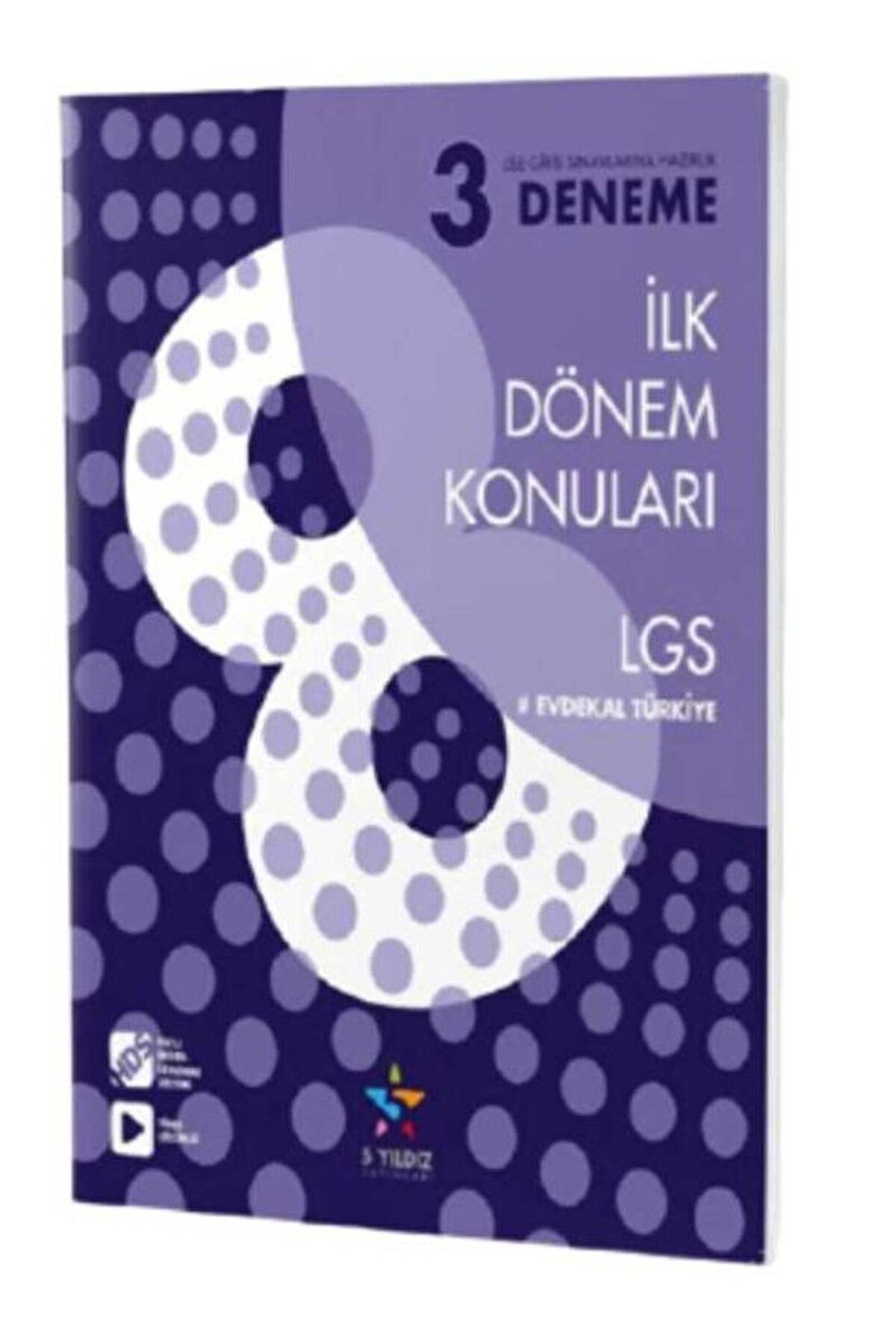 5 yıldız yayınları LGS İlk Dönem Konuları 3'Lü Deneme / Kolektif / 5 Yıldız Yayınları / 9786050607161
