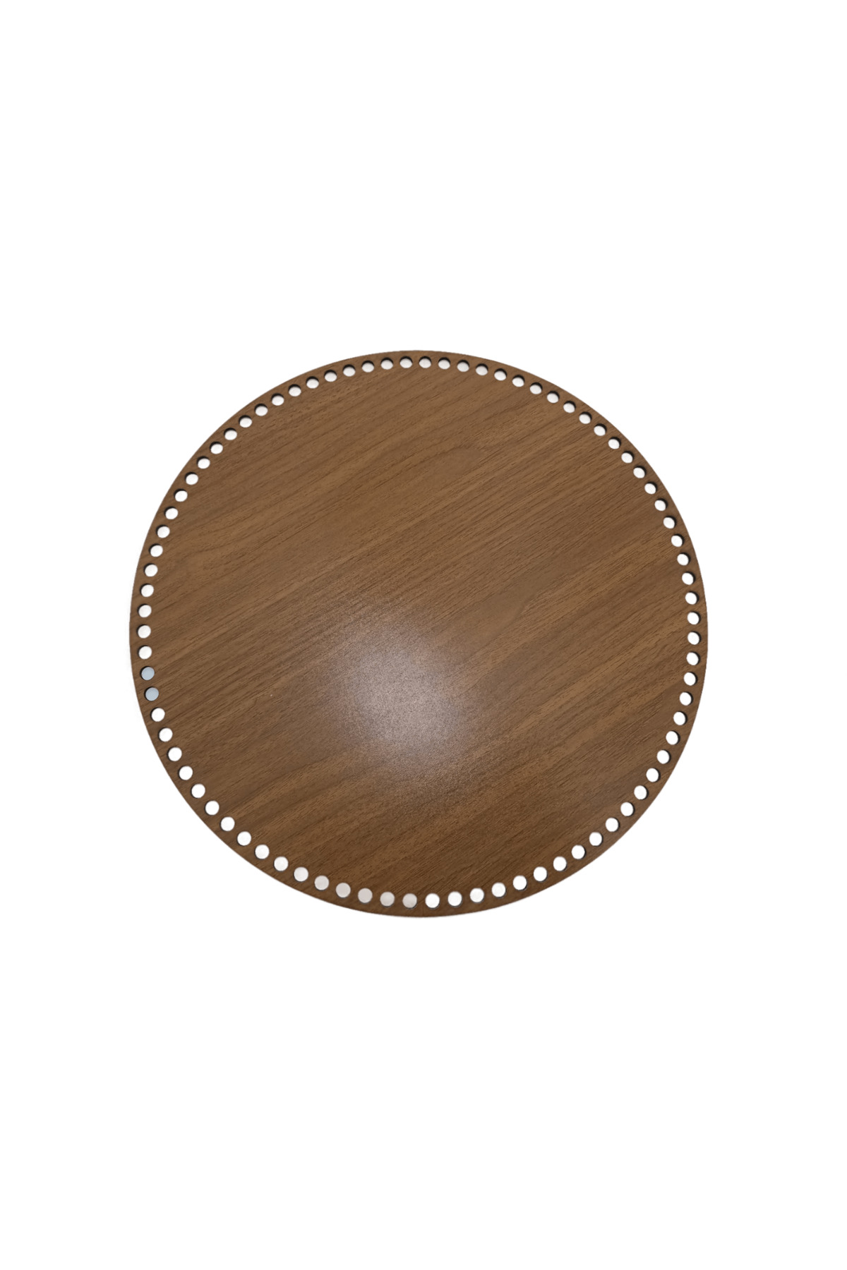 3mm 40cm Wooden Round Basket Tray Knitting Plate Underplate Perforated Base Crochet Basket Base