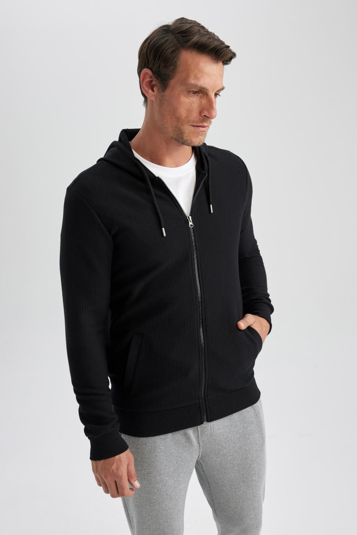 DeFacto-Regular Fit Cardigan 3