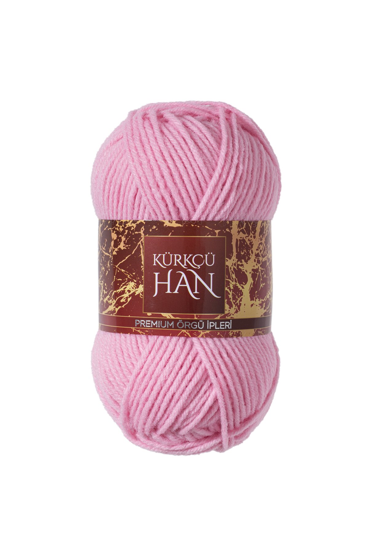 Kürkçü Han Dekor 100gr 100m El Örgü İpi Açık Pembe