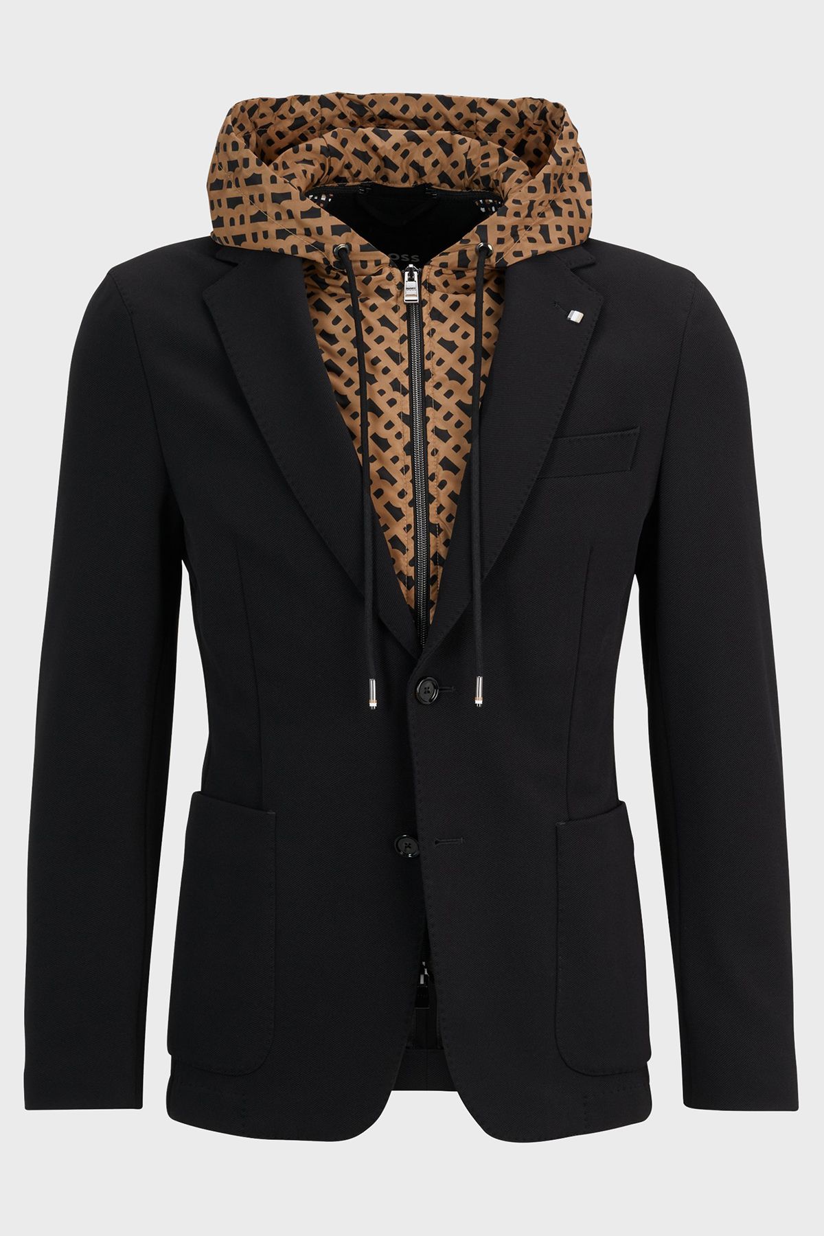 Monogram top slim jacket