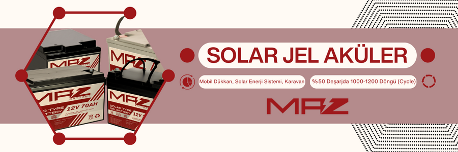 12 Volt 100 Amper Solar Jel VRLA Akü